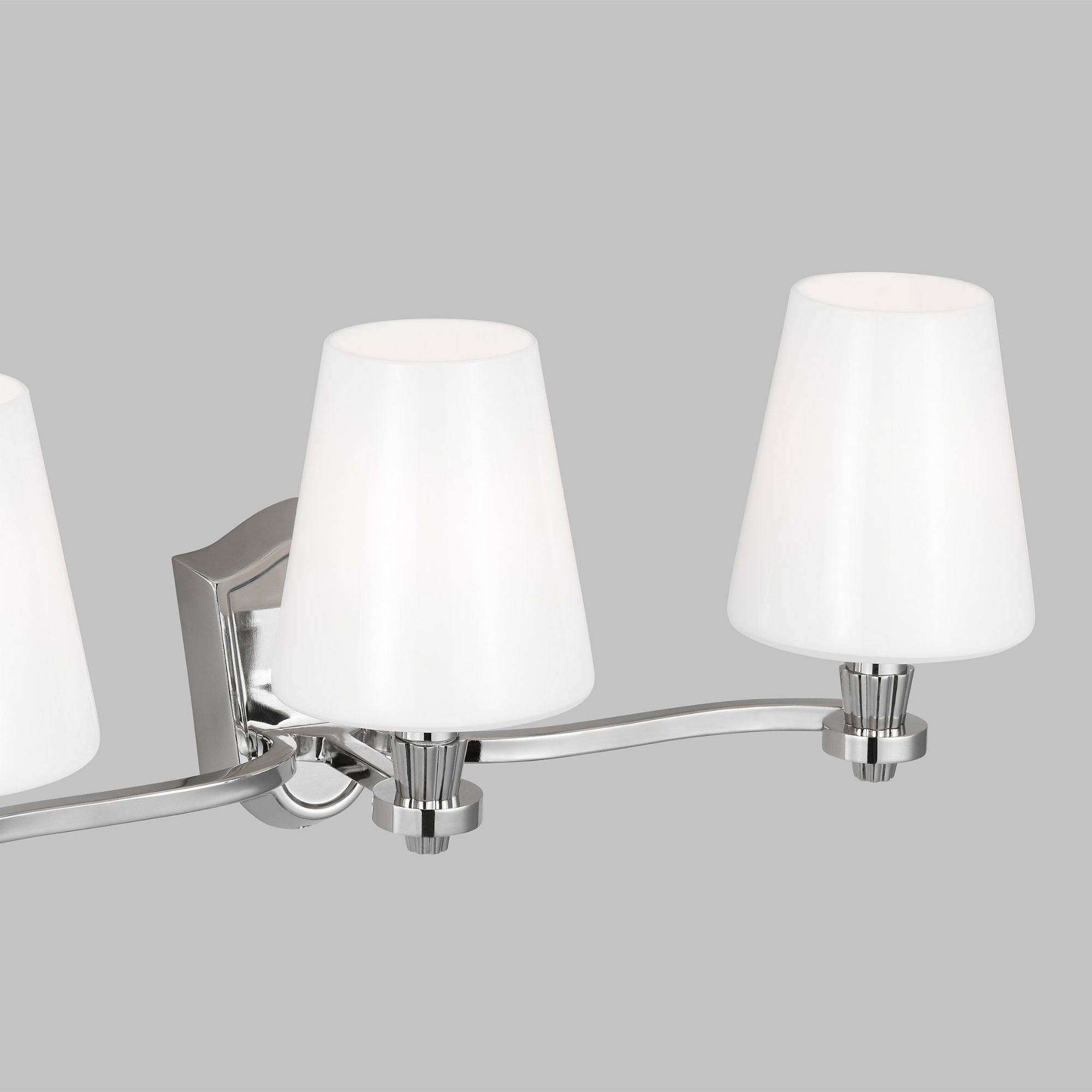 Alexa Hampton Paisley Three Light Vanity in Polished Nickel