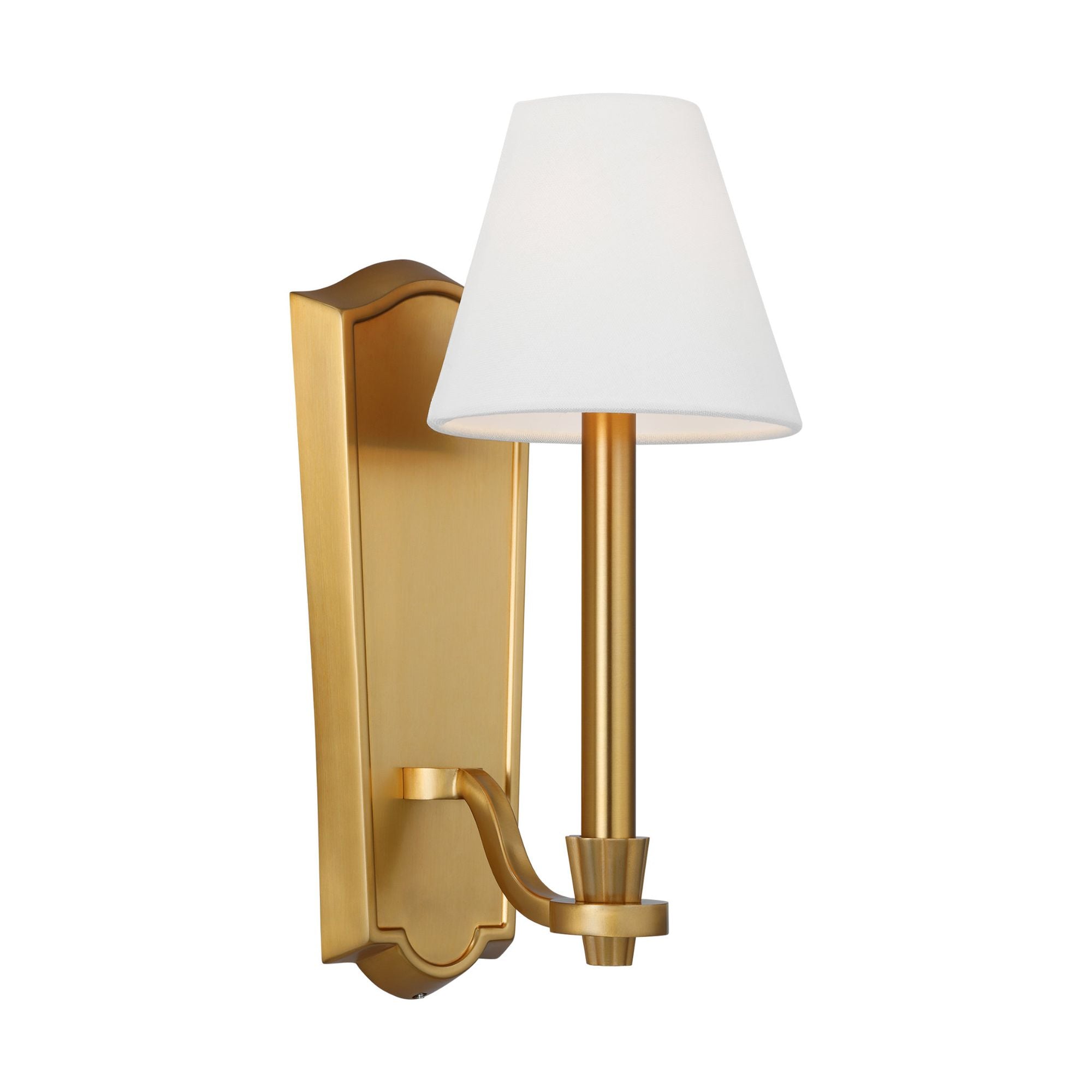 Alexa Hampton Paisley Tall Sconce in Burnished Brass