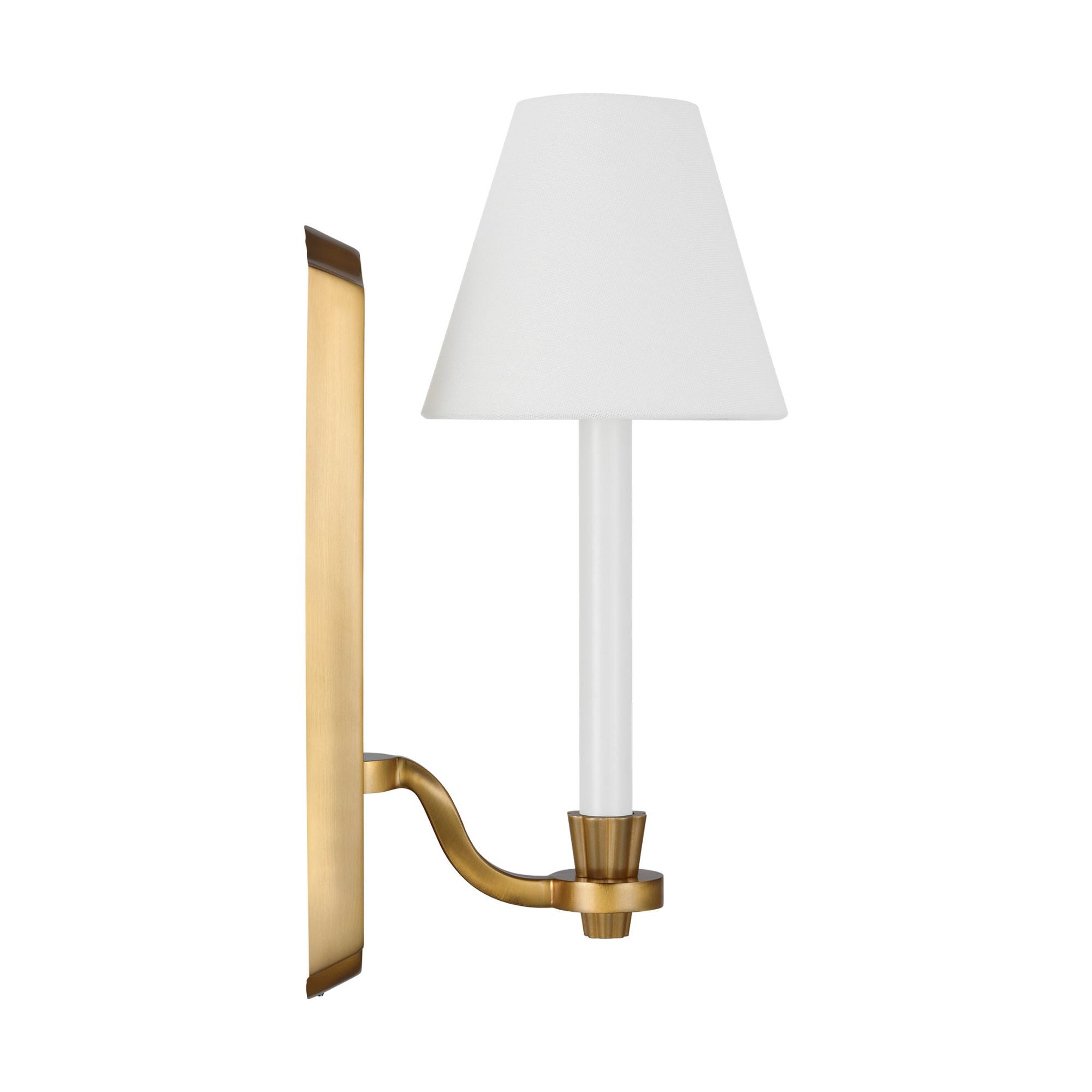 Alexa Hampton Paisley Tall Sconce in Burnished Brass