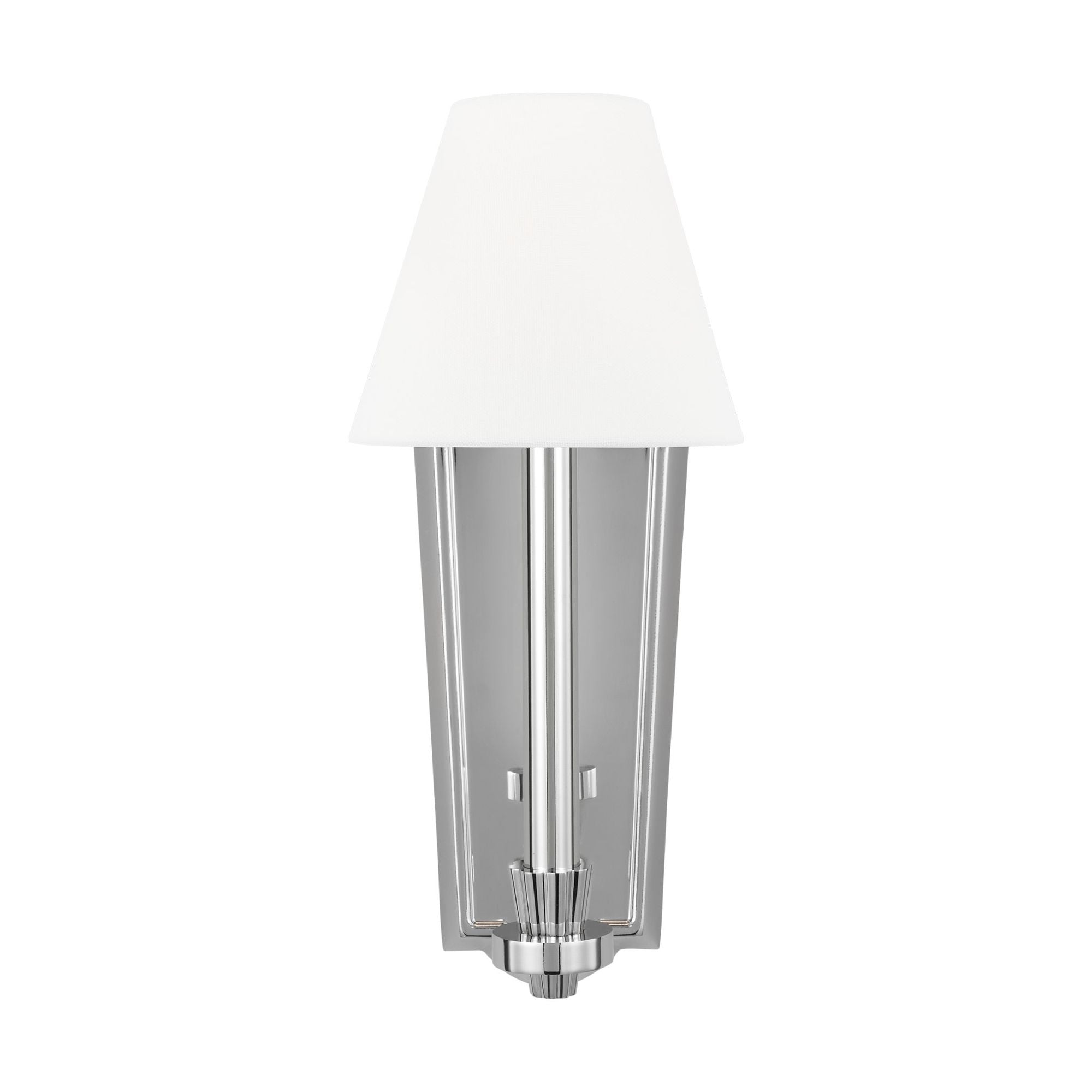 Alexa Hampton Paisley Tall Sconce in Polished Nickel