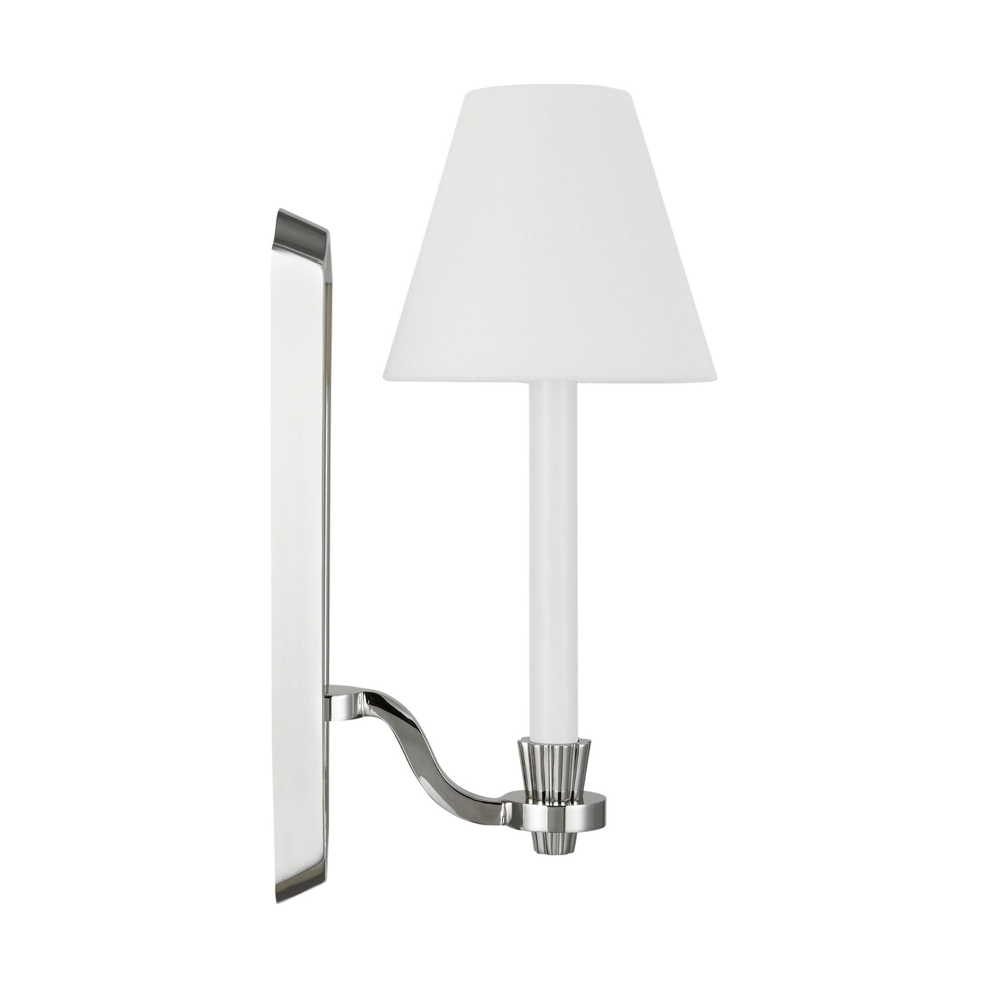 Alexa Hampton Paisley Tall Sconce in Polished Nickel