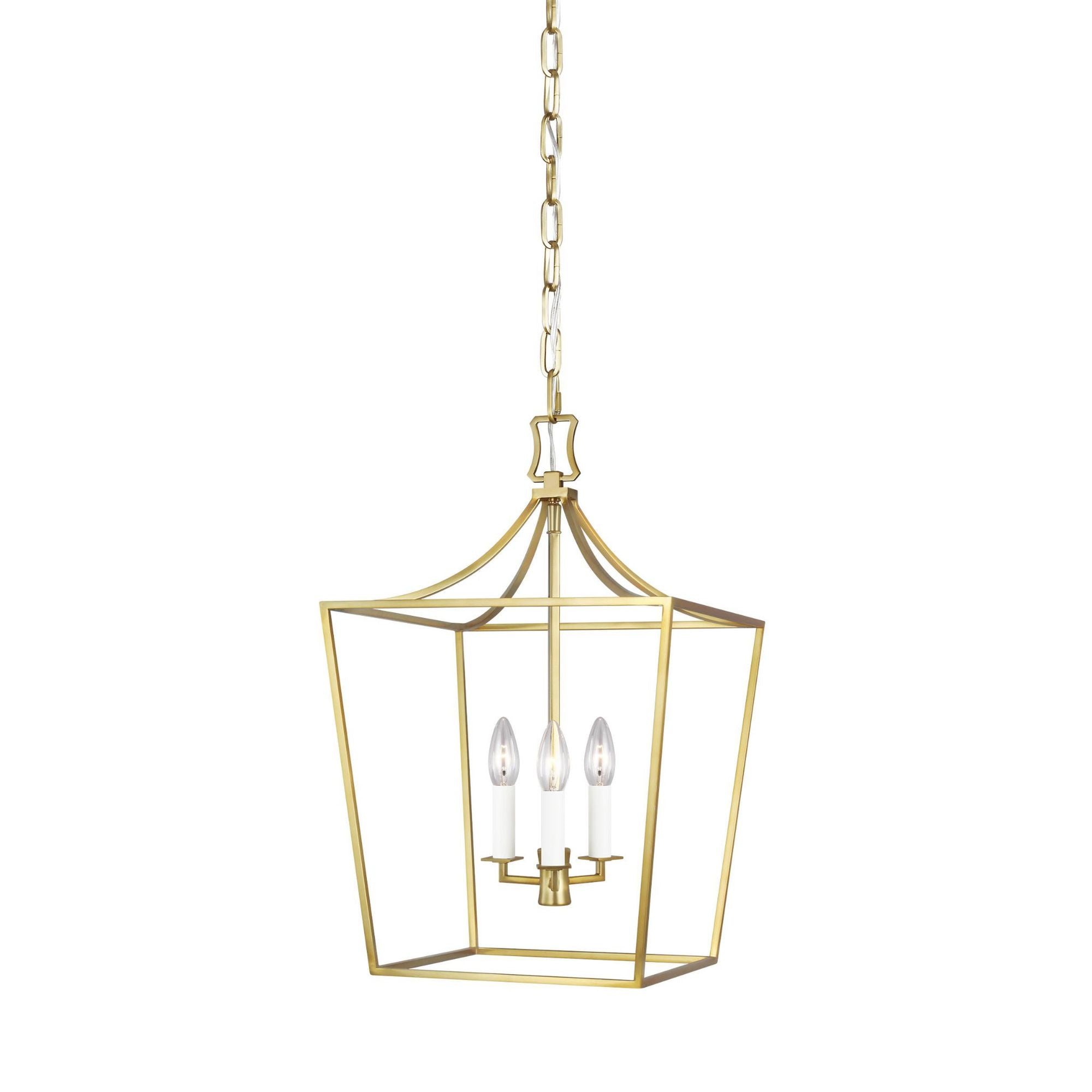 Chapman & Myers Southold Small Lantern in Burnished Brass