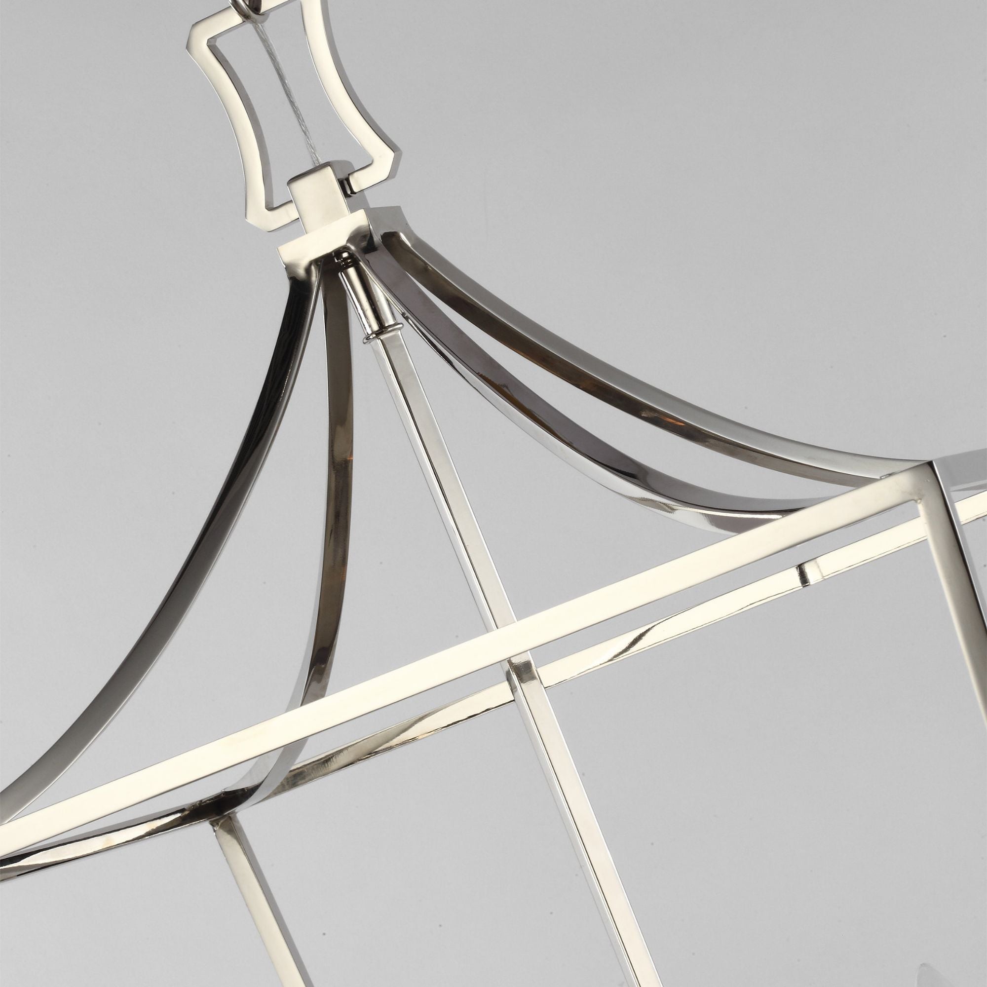 Chapman & Myers Southold Medium Lantern in Polished Nickel