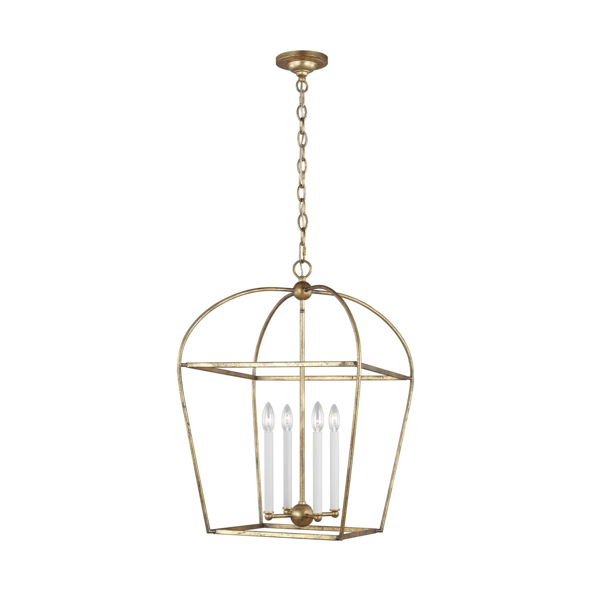 Chapman & Myers Stonington Medium Lantern in Antique Gild