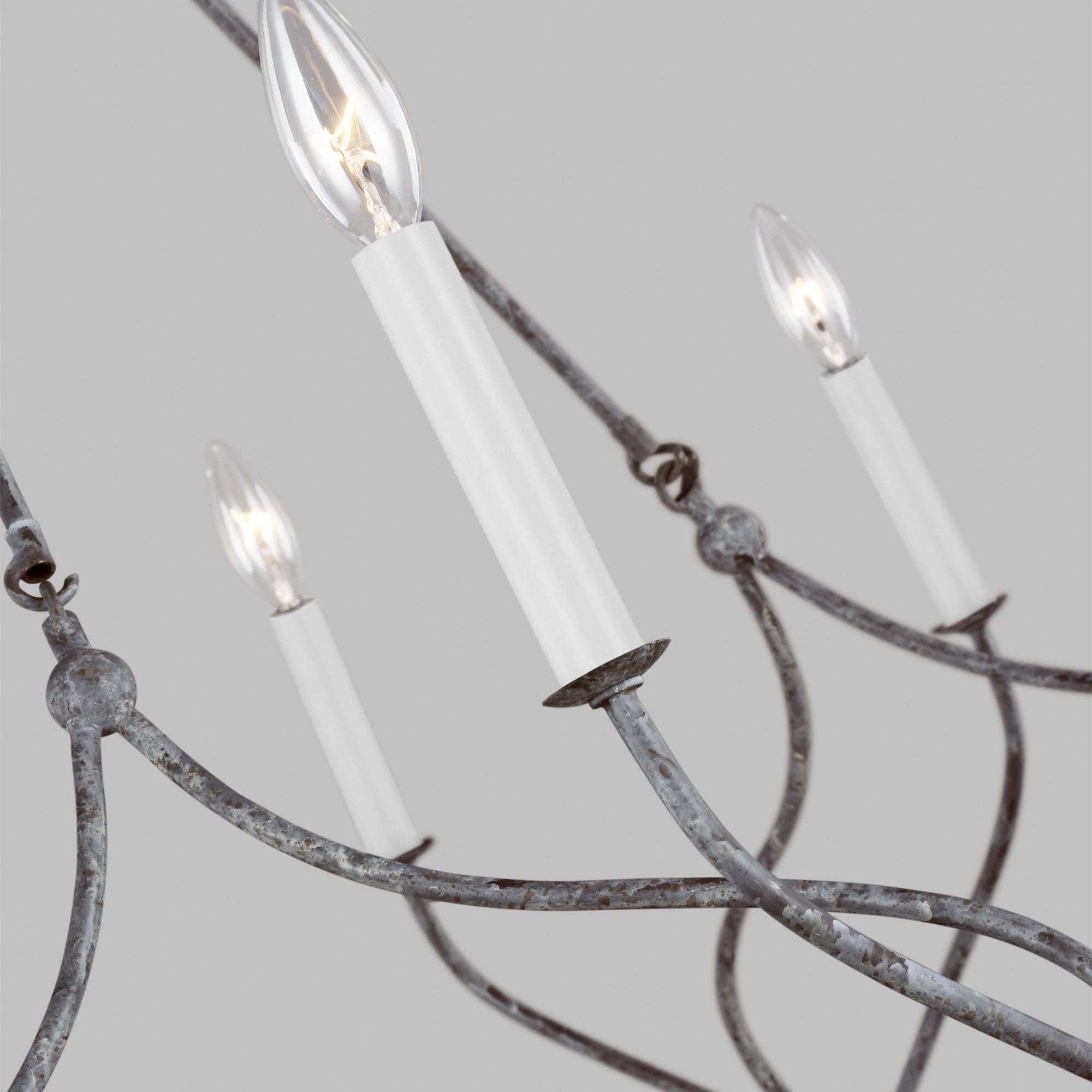 Chapman & Myers Richmond Large Chandelier in Weathered Galvanized