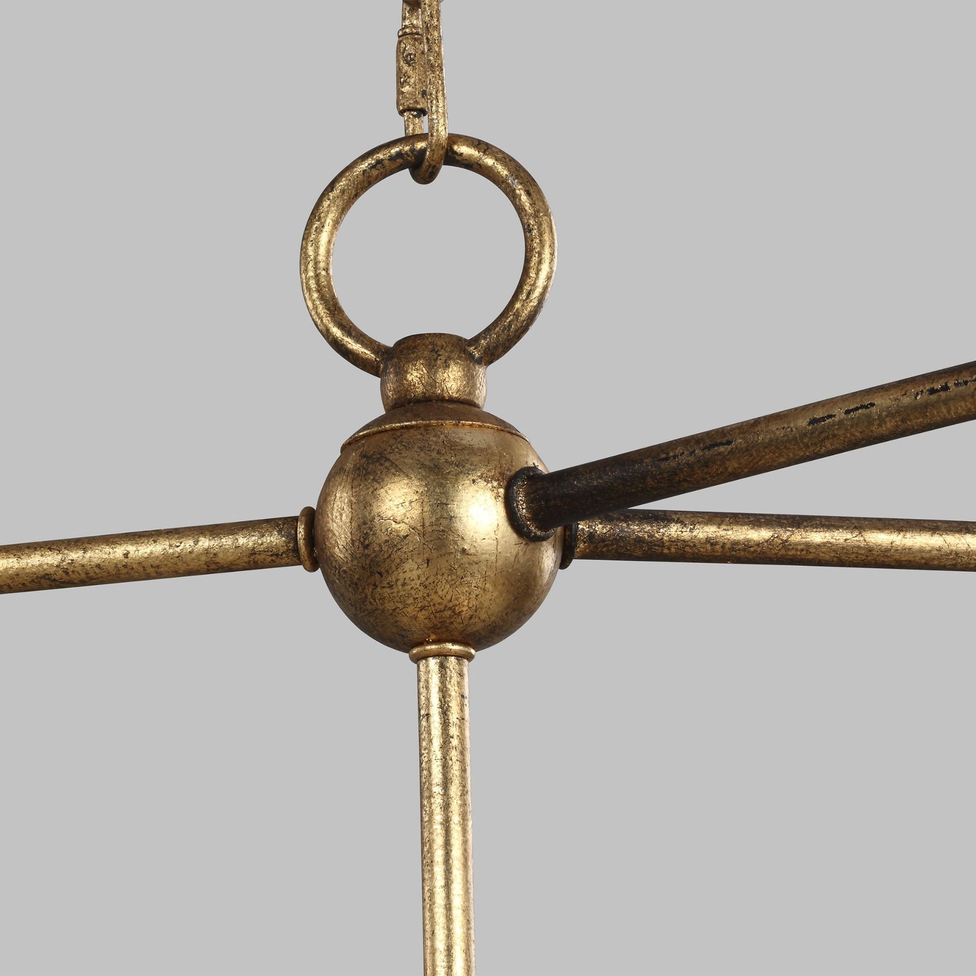 Chapman & Myers Stonington Linear Lantern in Antique Gild