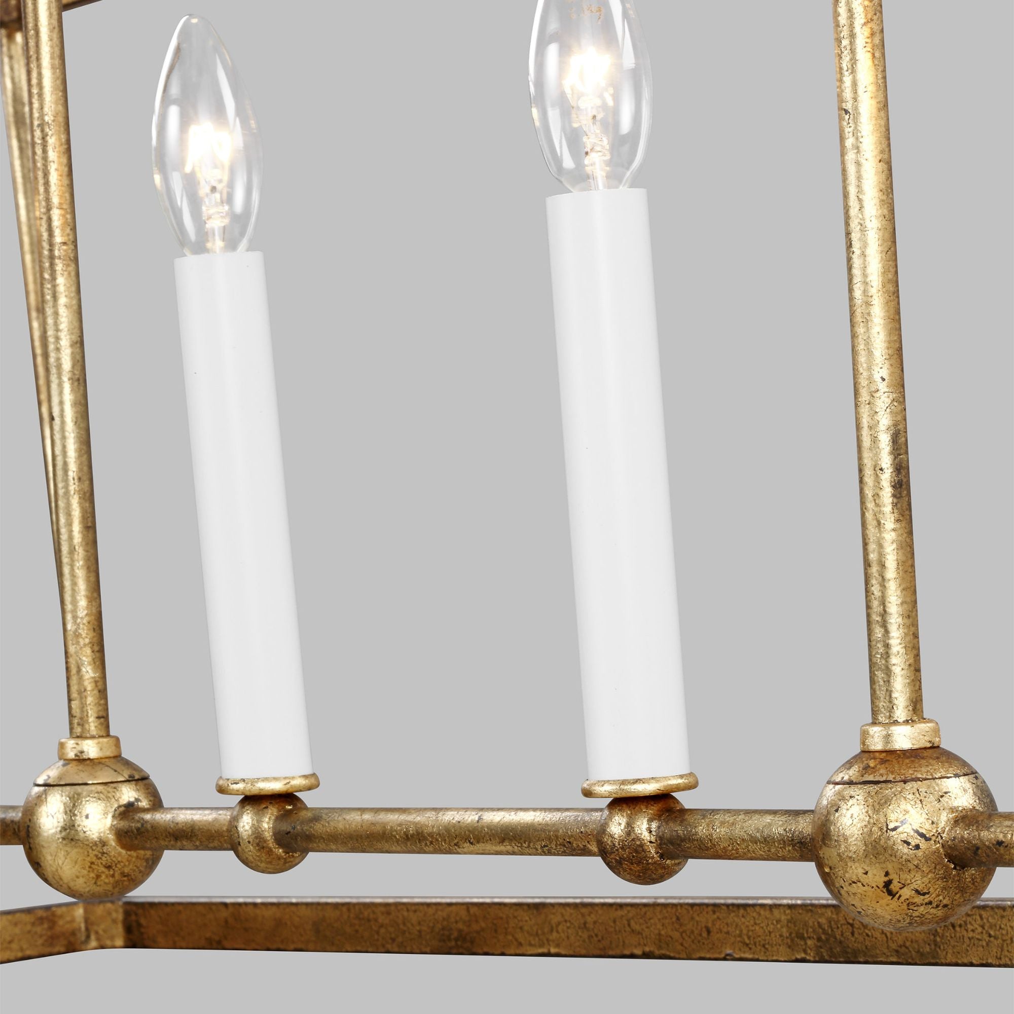 Chapman & Myers Stonington Linear Lantern in Antique Gild