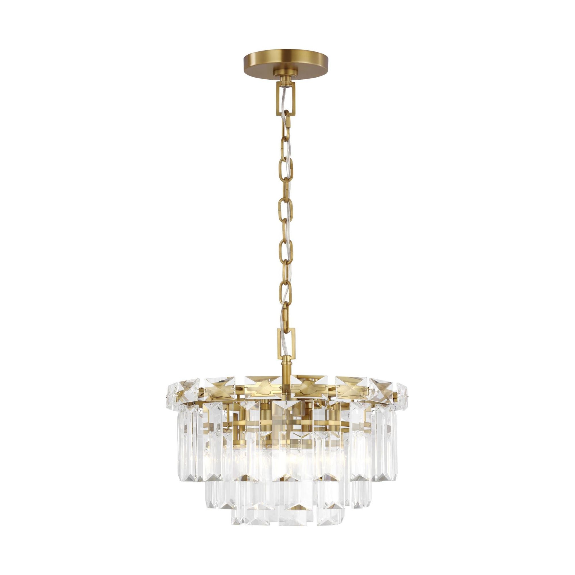 Chapman & Myers Arden Small Chandelier in Burnished Brass