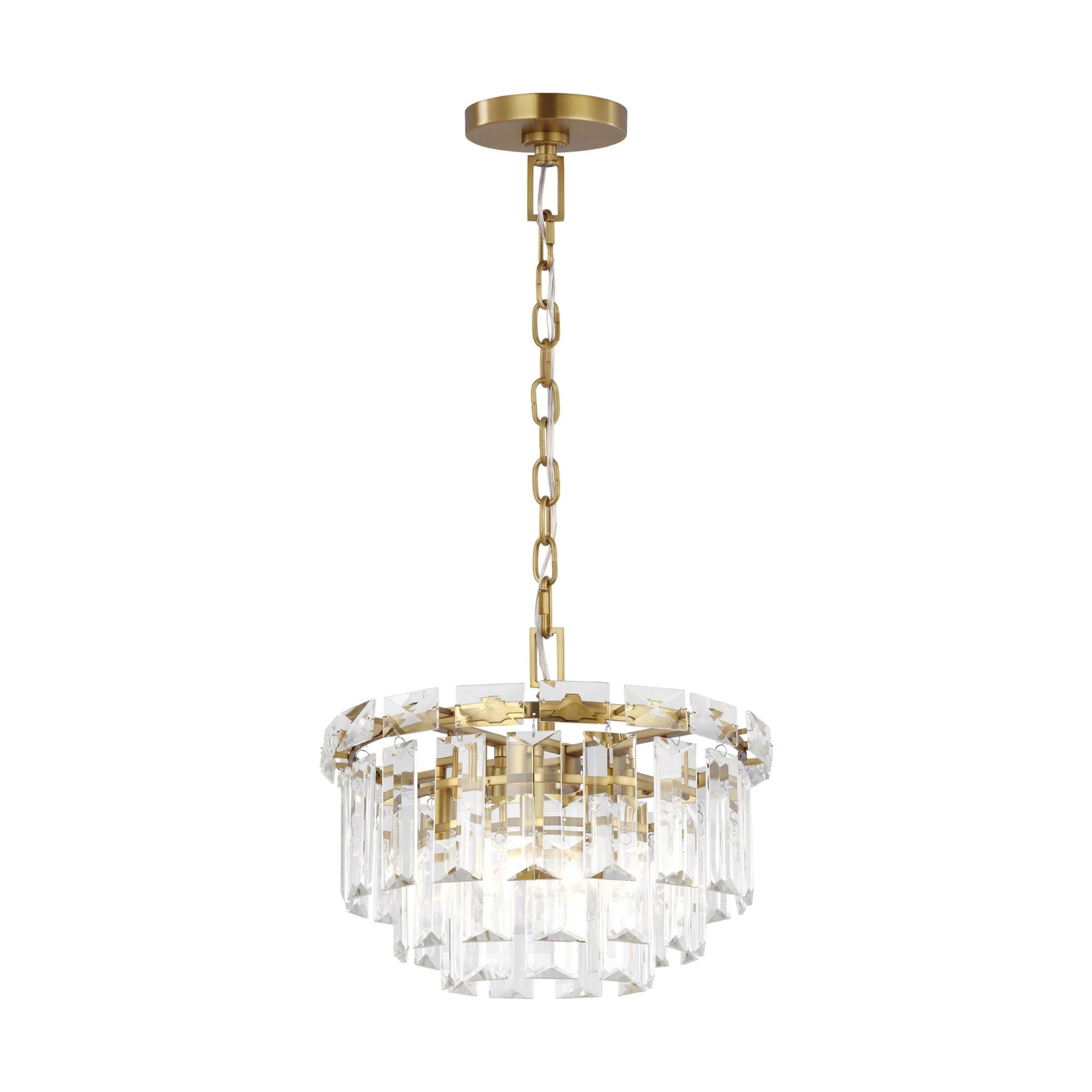 Chapman & Myers Arden Small Chandelier in Burnished Brass