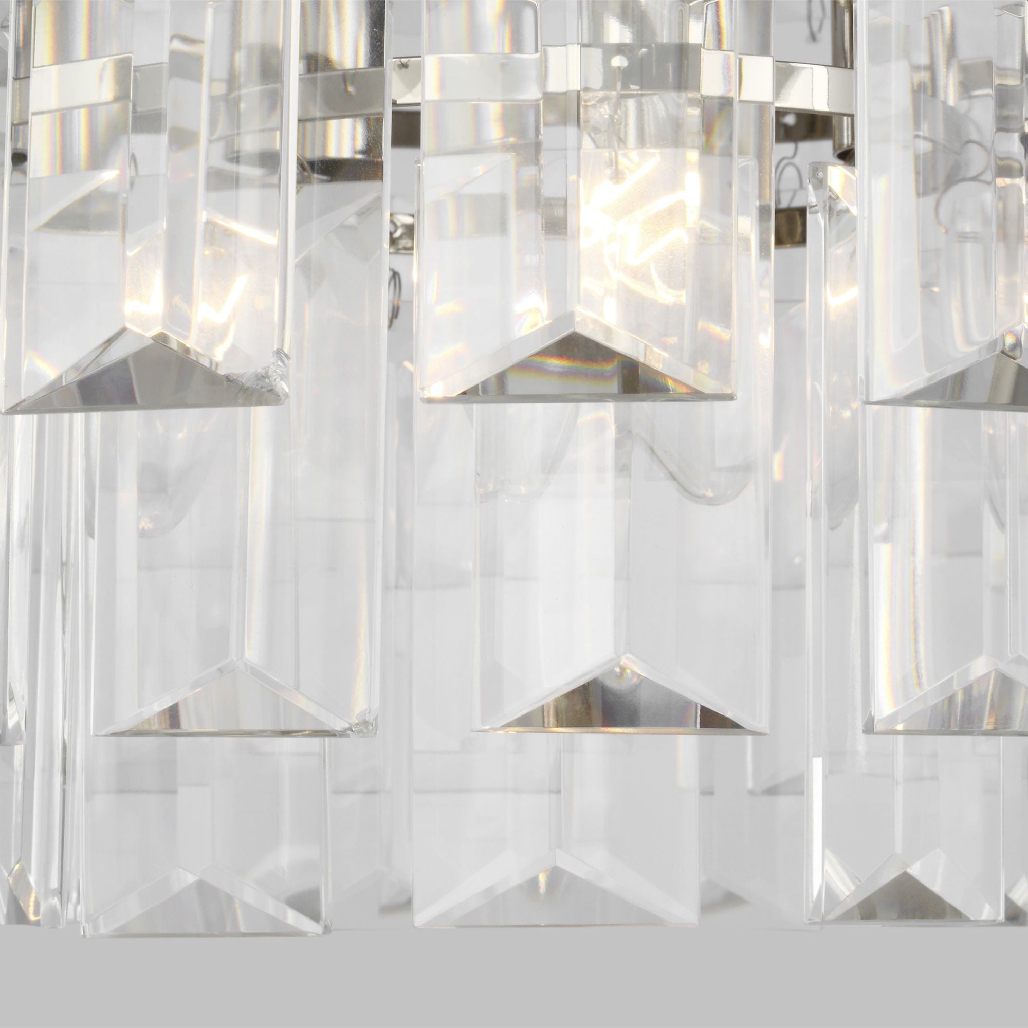 Chapman & Myers Arden Small Chandelier in Polished Nickel