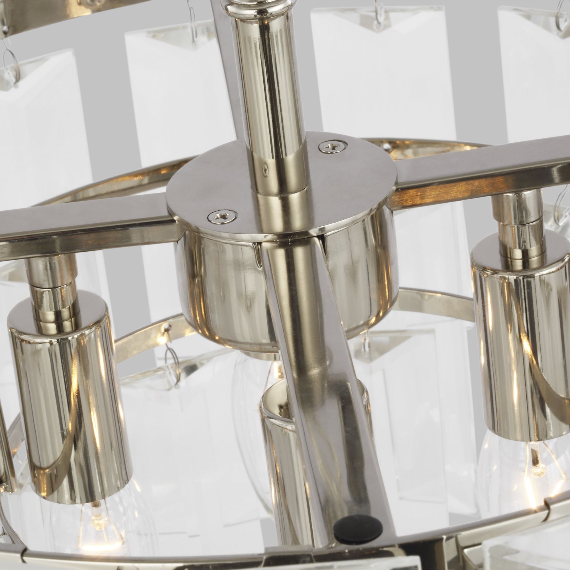 Chapman & Myers Arden Small Chandelier in Polished Nickel