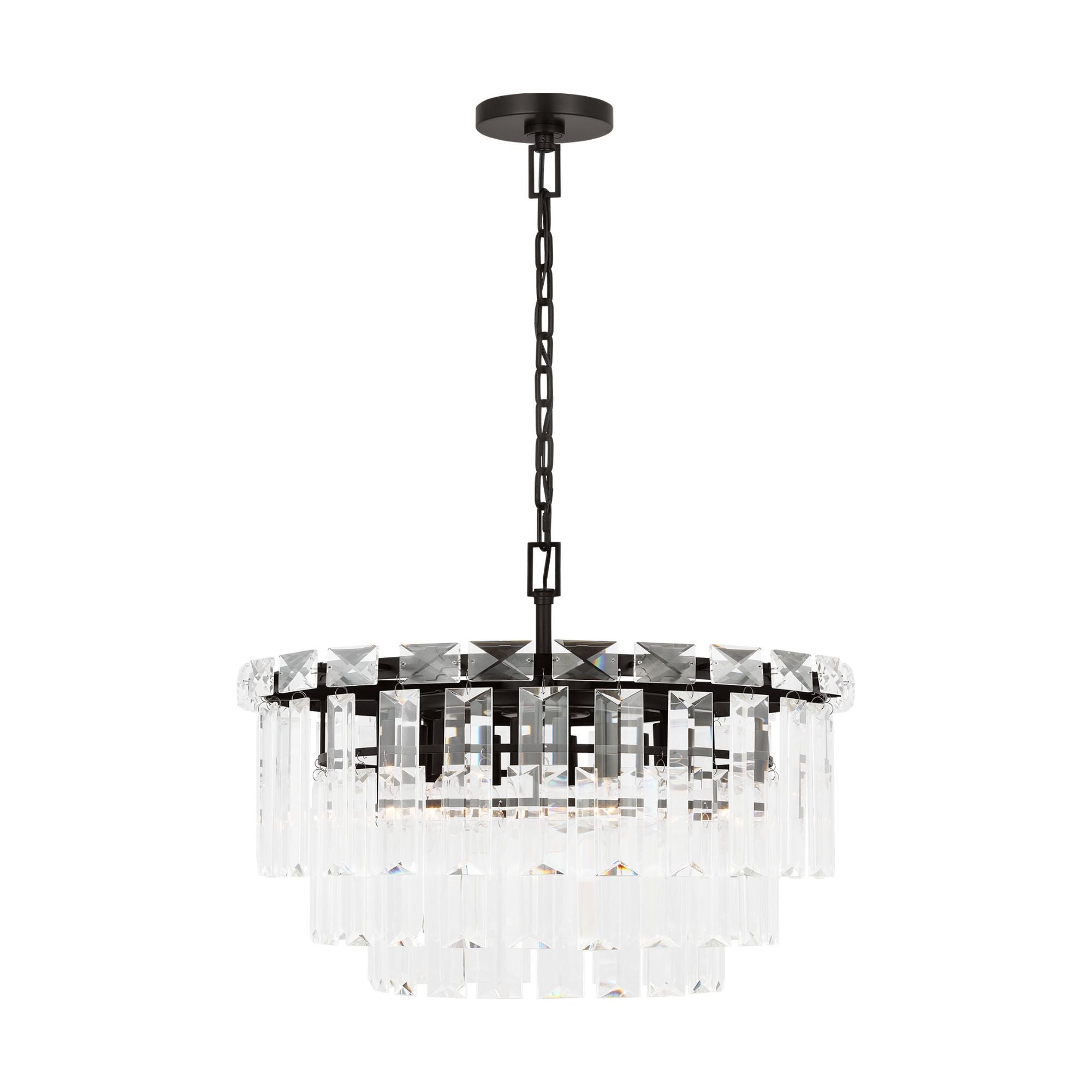 Chapman & Myers Arden Medium Chandelier in Aged Iron