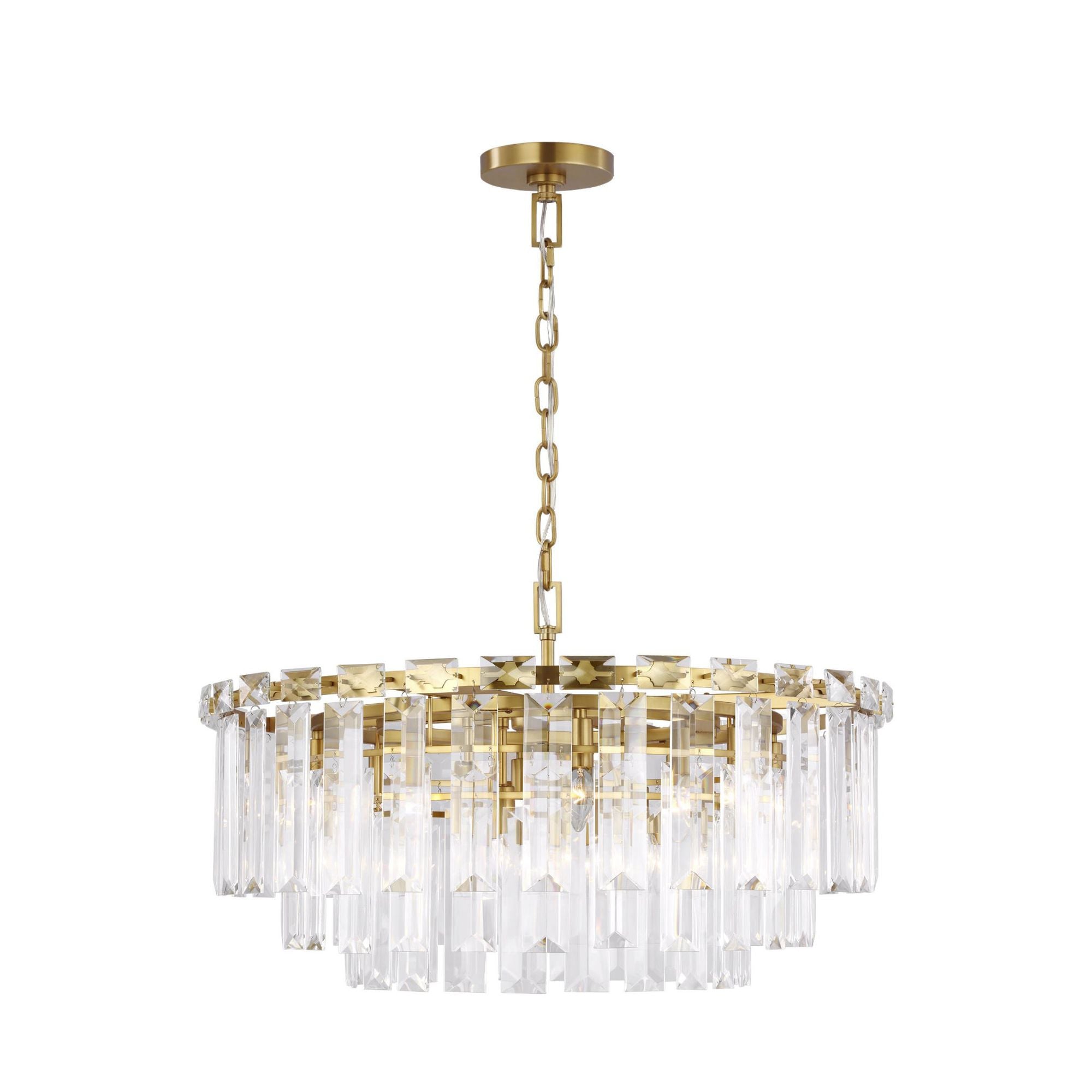 Chapman & Myers Arden Large Chandelier in Burnished Brass