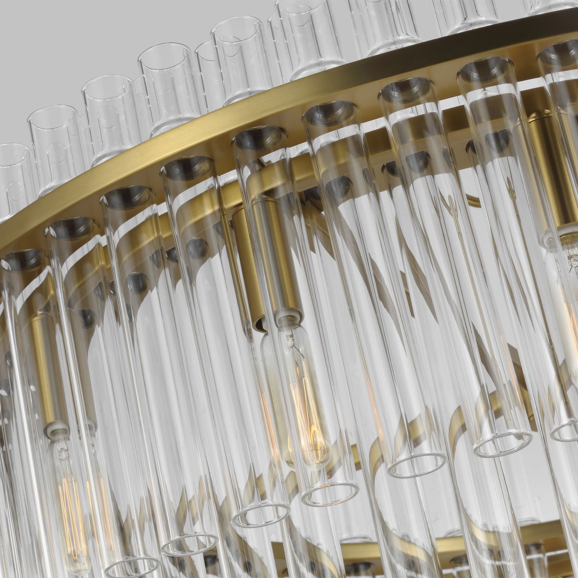 Chapman & Myers Beckett Large Chandelier in Burnished Brass