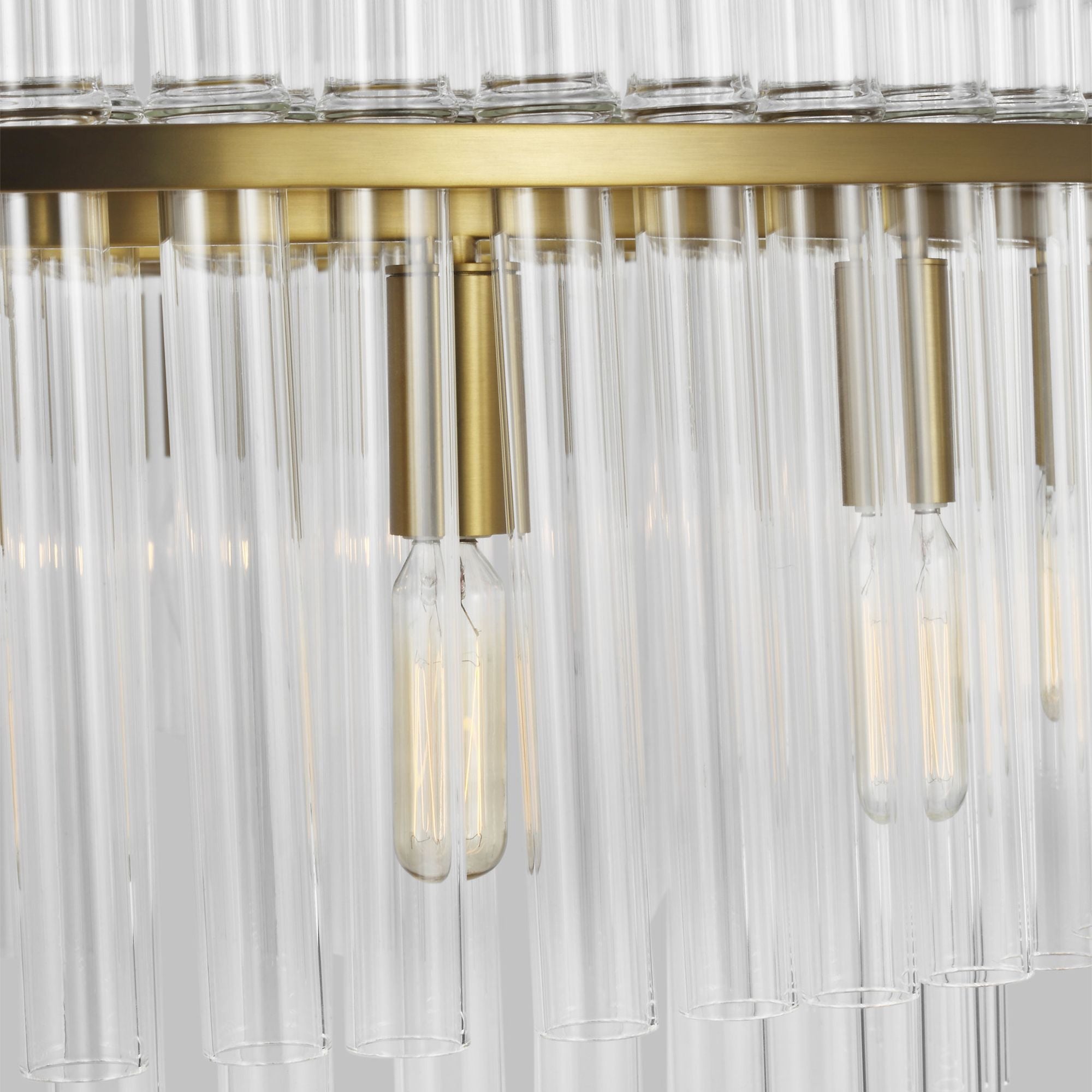 Chapman & Myers Beckett Large Chandelier in Burnished Brass