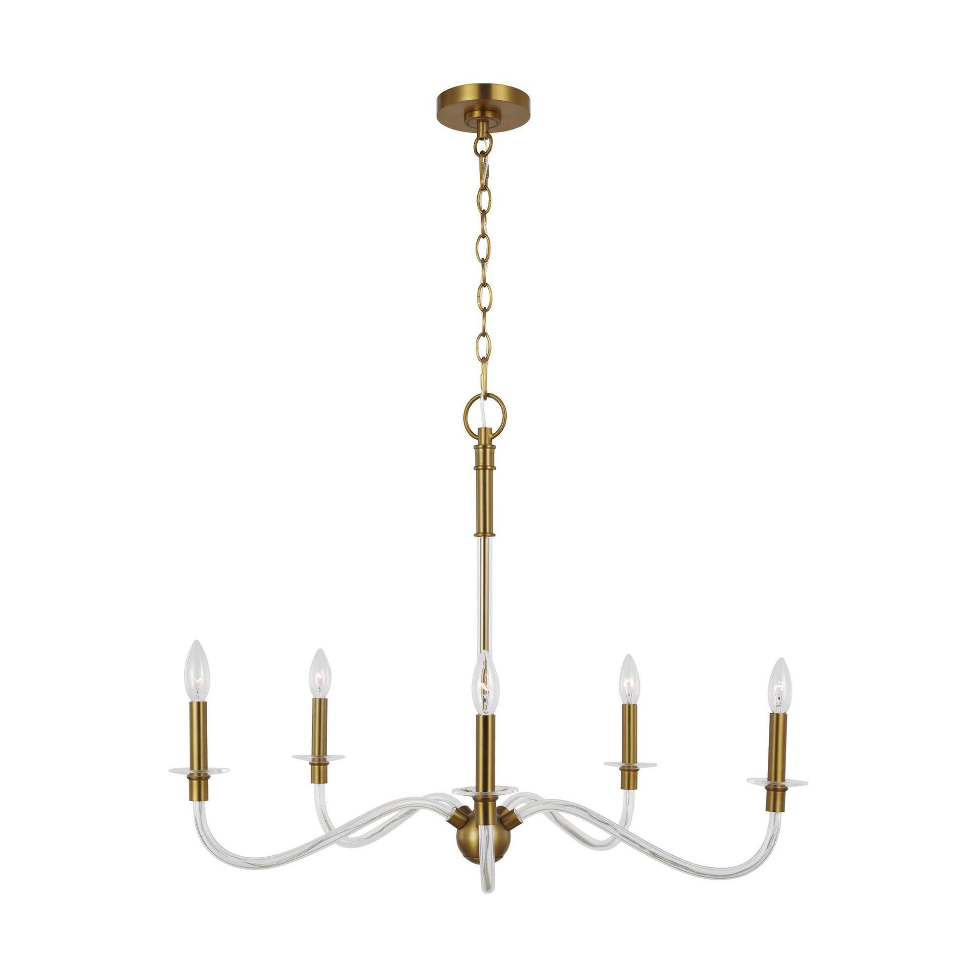 Chapman & Myers Hanover Medium Chandelier in Burnished Brass