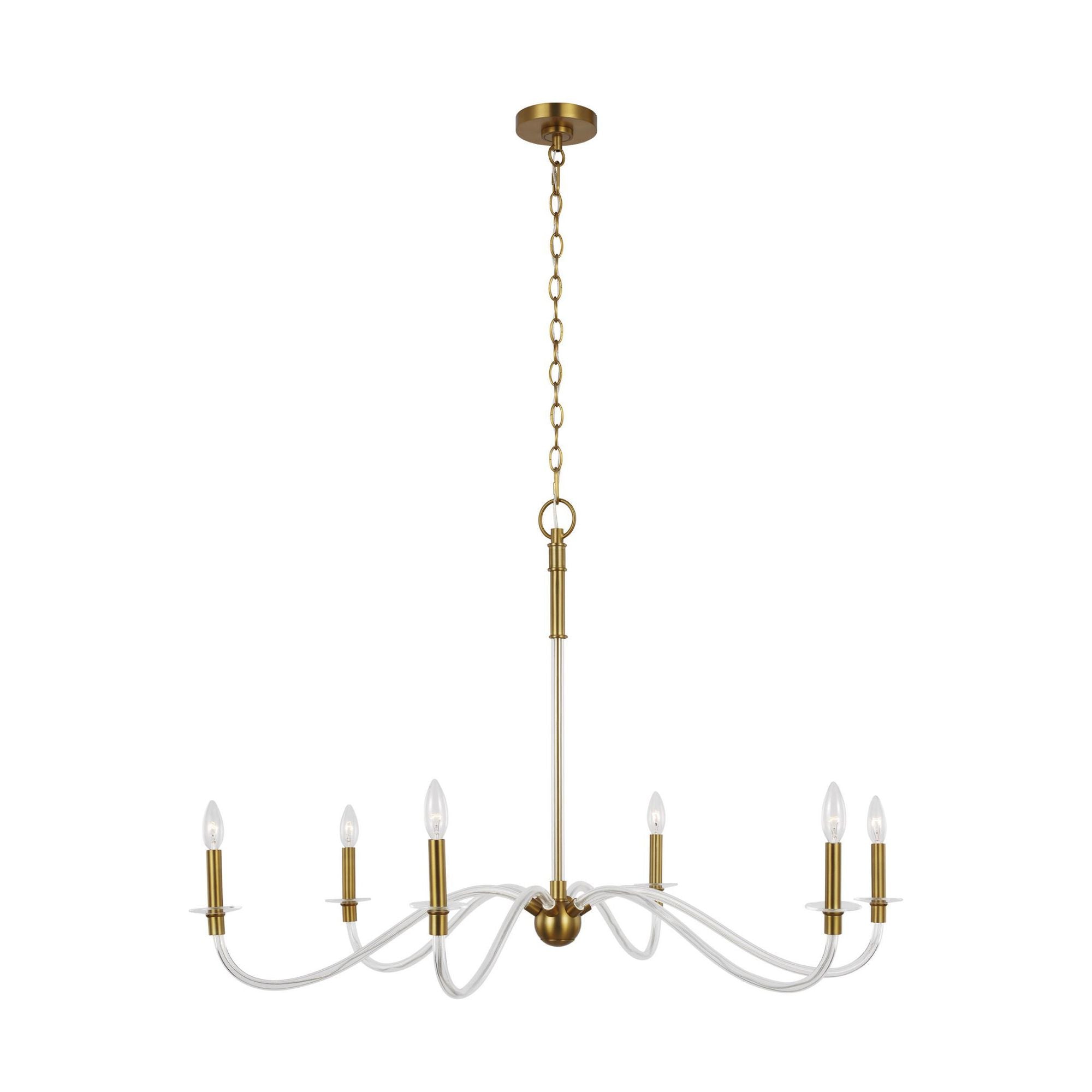 Chapman & Myers Hanover Large Chandelier in Burnished Brass