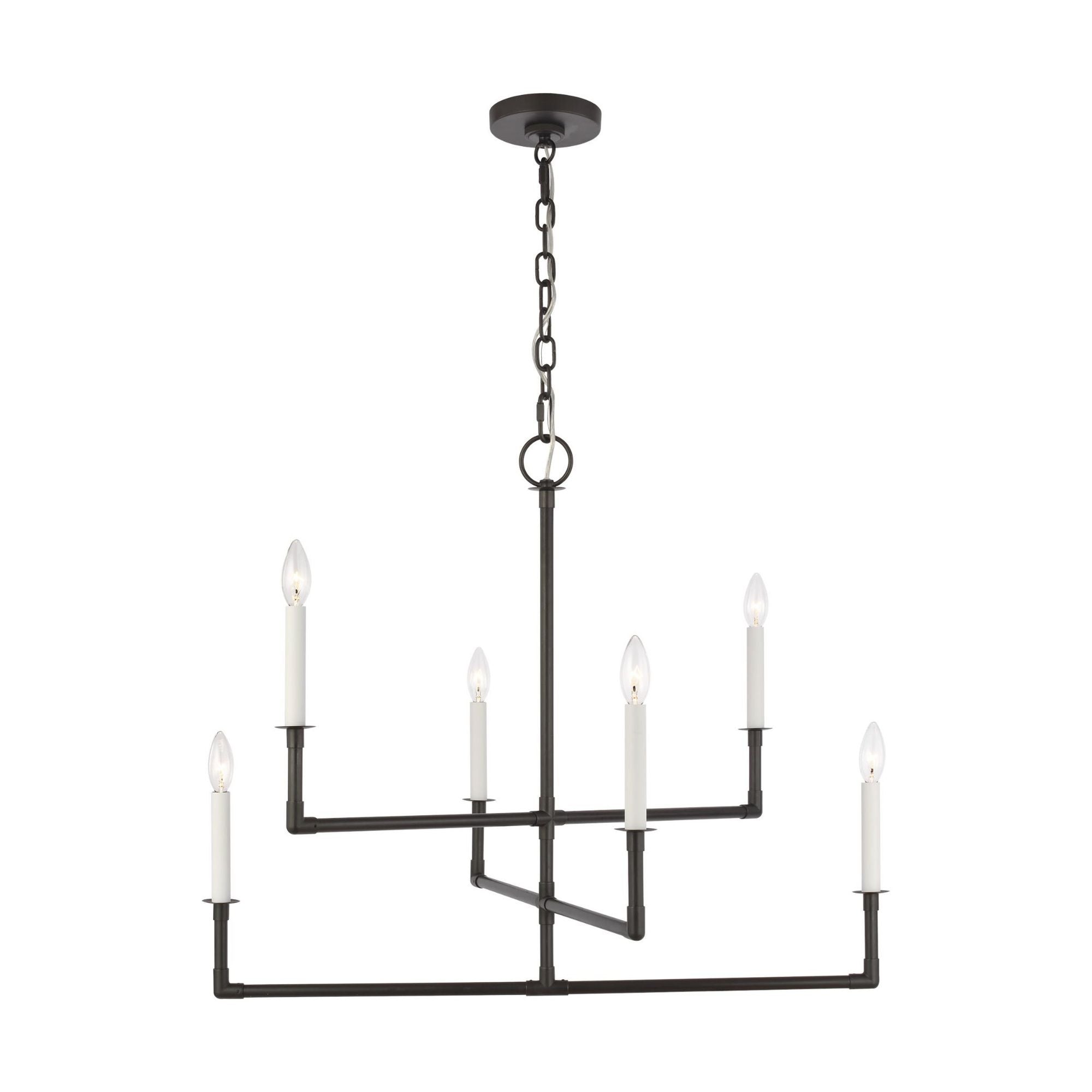 Chapman & Myers Bayview Medium Chandelier in Aged Iron