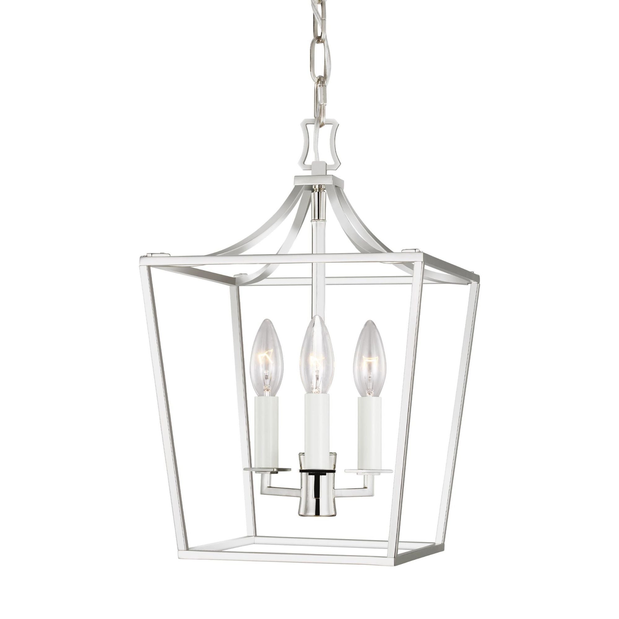 Chapman & Myers Southold Mini Lantern in Polished Nickel