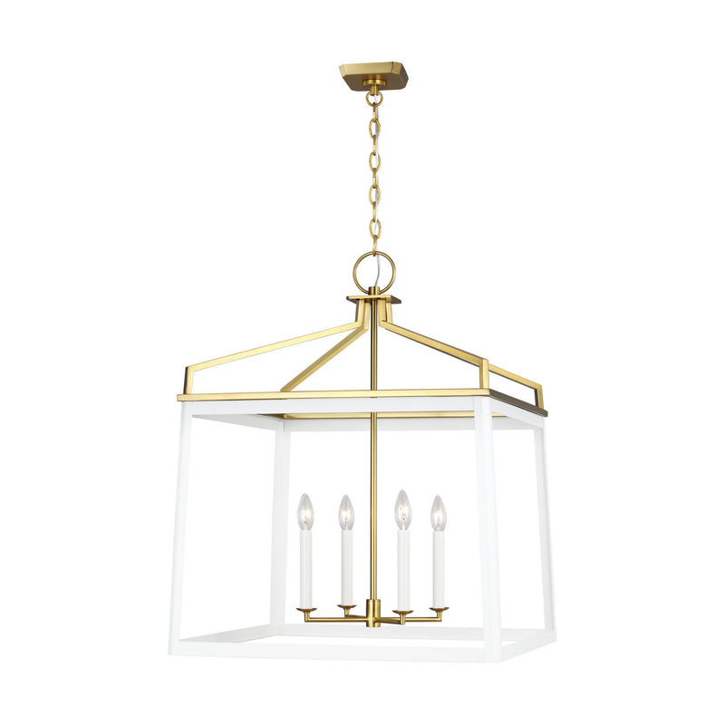 Chapman & Myers Carlow Extra Large Lantern in Matte White Foundry