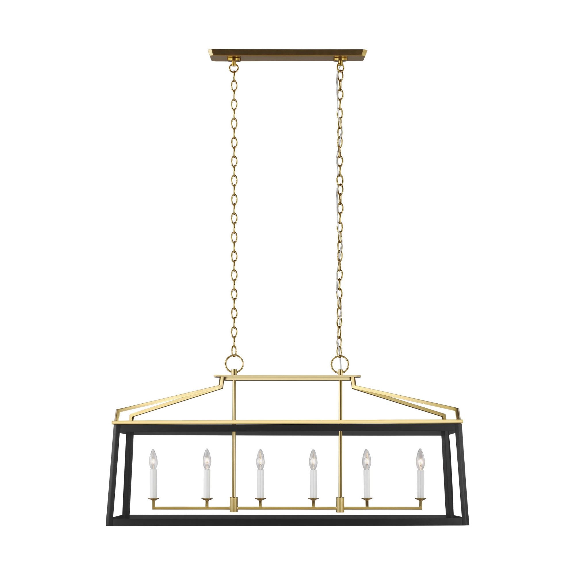 Chapman & Myers Carlow Linear Lantern in Midnight Black