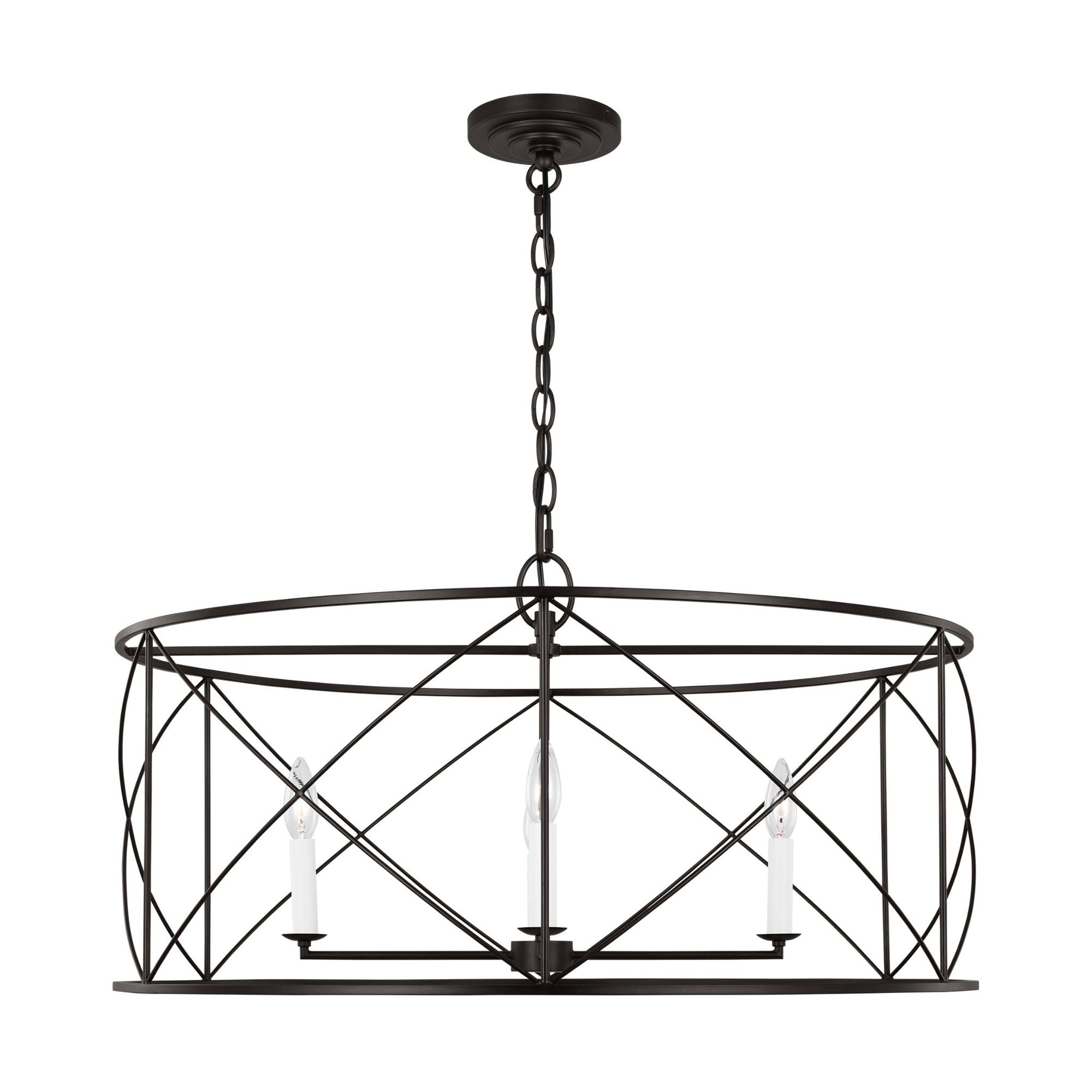 Chapman & Myers Beatrix Extra Large Lantern in Aged Iron