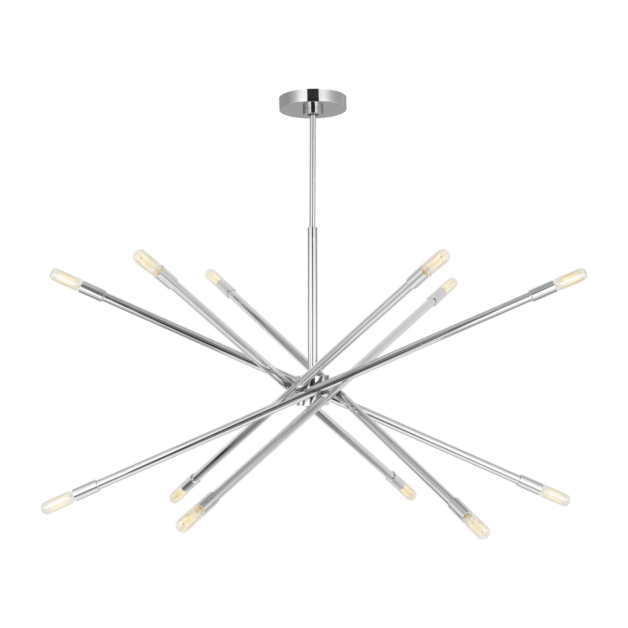 Chapman & Myers Eastyn Extra Large Chandelier in Polished Nickel