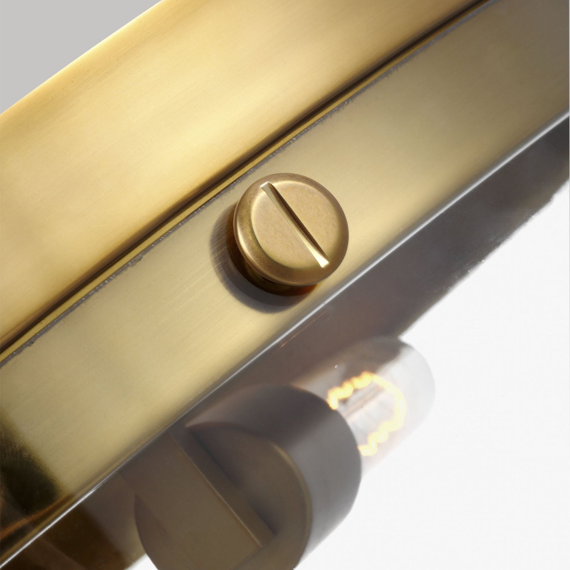 Chapman & Myers Garrett Large Flush Mount in Burnished Brass