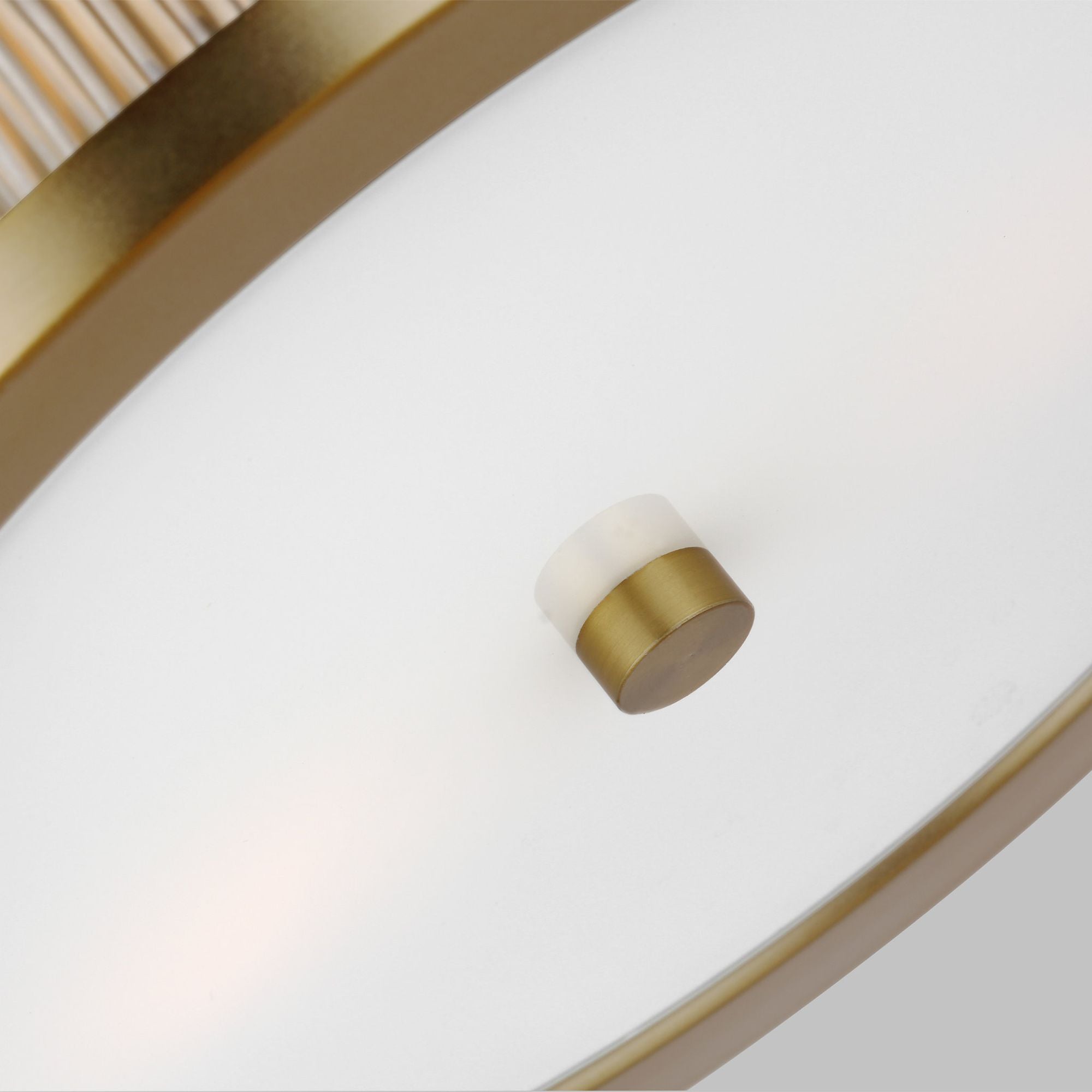 Chapman & Myers Geneva Flush Mount in Burnished Brass