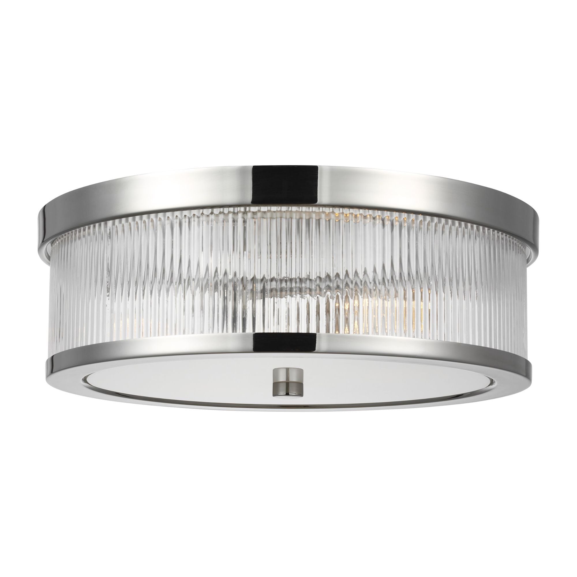 Chapman & Myers Geneva Flush Mount in Polished Nickel