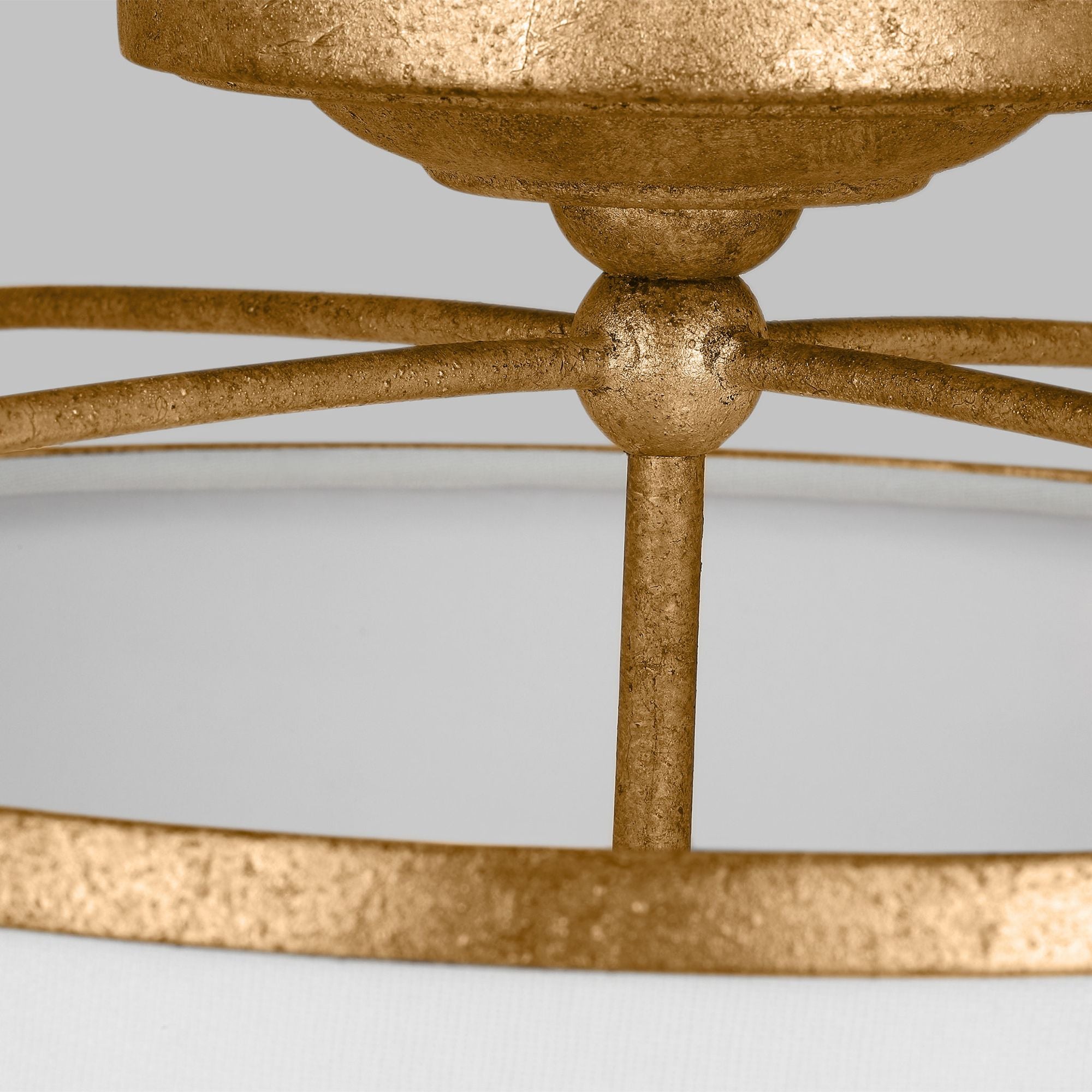 Chapman & Myers Stonington Medium Semi-Flush Mount in Antique Gild