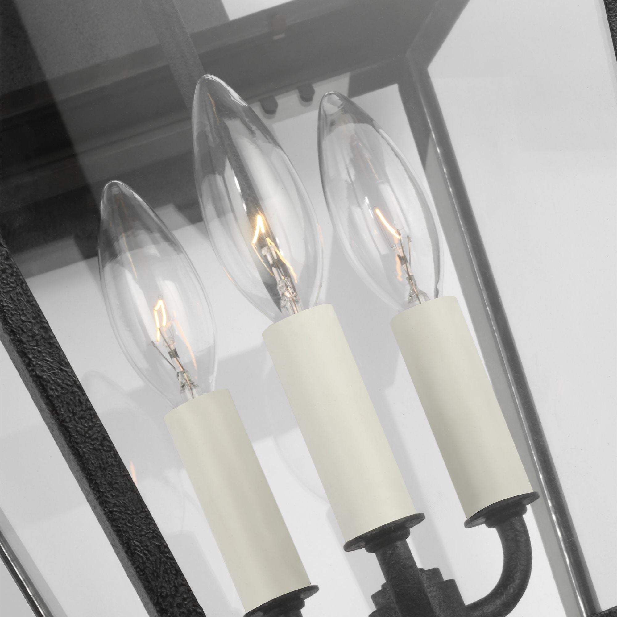 Chapman & Myers Falmouth Medium Outdoor Wall Lantern in Dark Weathered Zinc