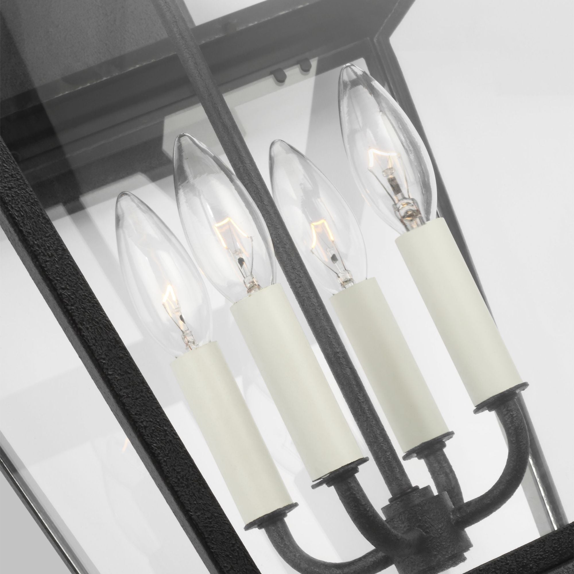 Chapman & Myers Falmouth Large Outdoor Wall Lantern in Dark Weathered Zinc