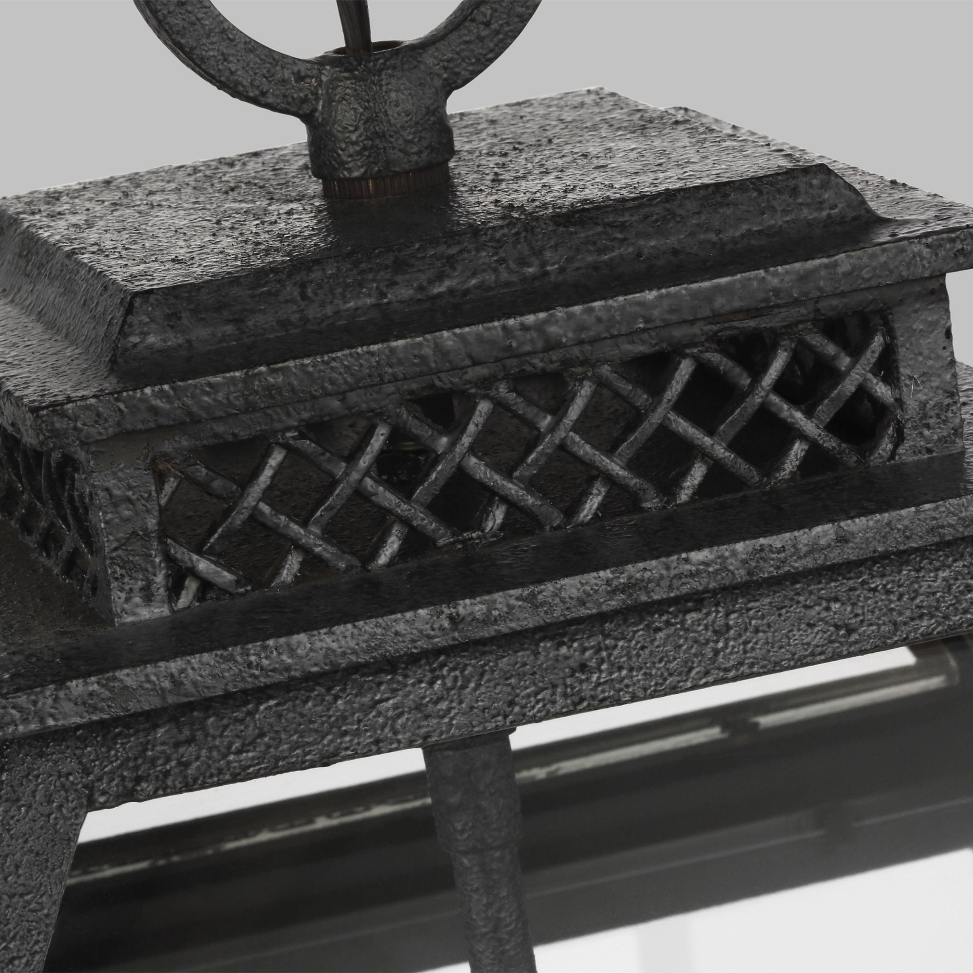 Chapman & Myers Falmouth Hanging Lantern in Dark Weathered Zinc