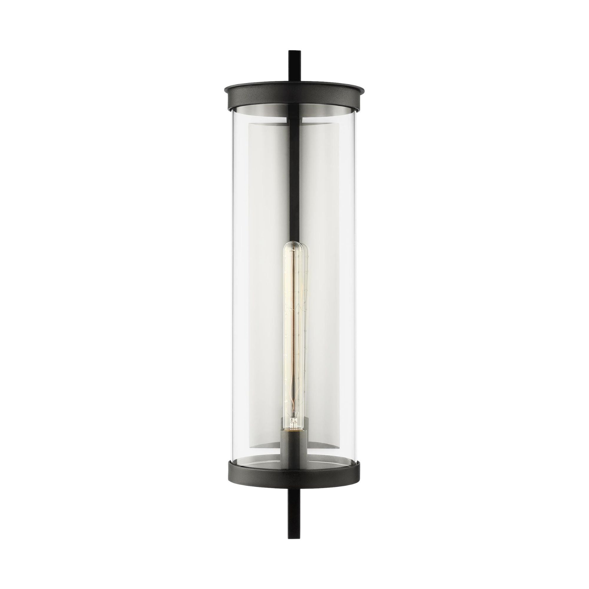 Chapman & Myers Eastham Extra Large Wall Lantern in Textured Black