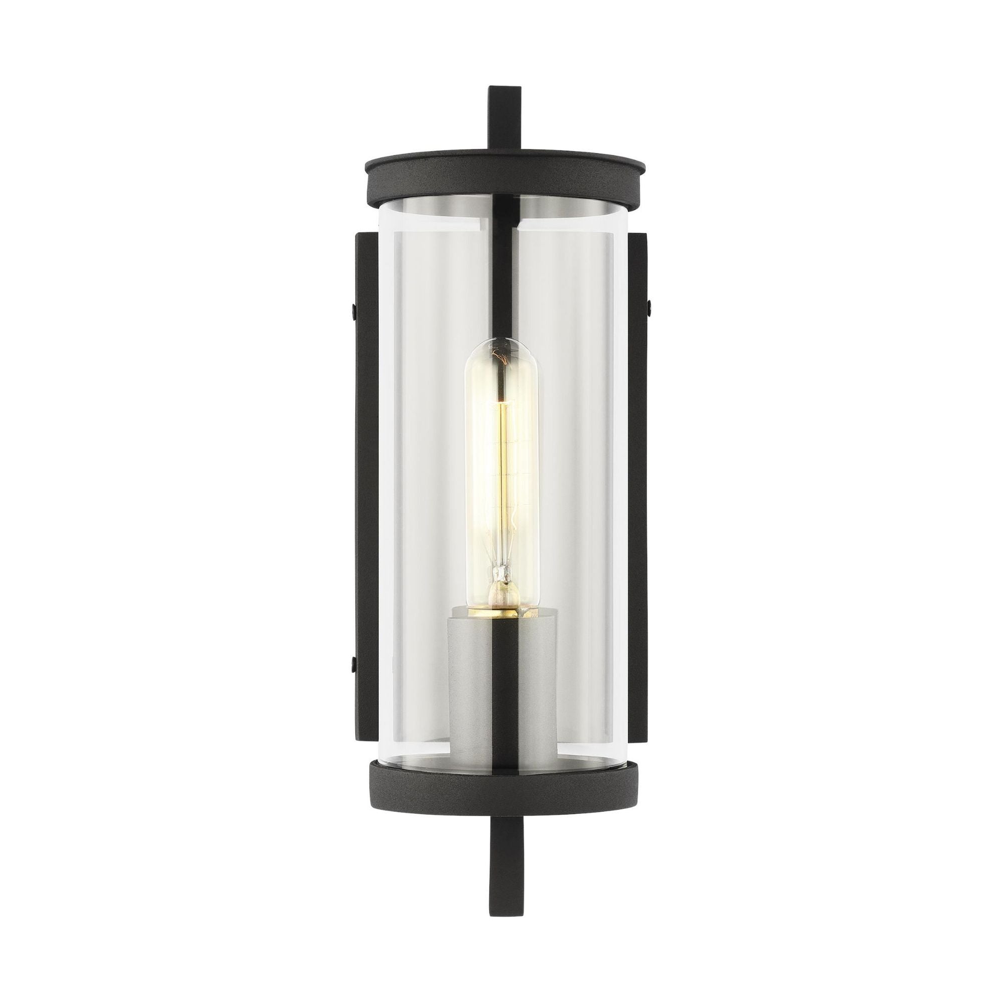Chapman & Myers Eastham Extra Small Wall Lantern in Textured Black