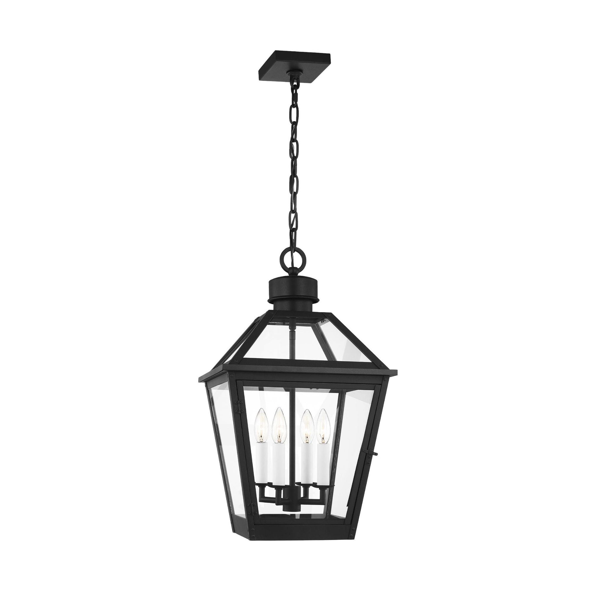 Chapman & Myers Hyannis Large Pendant in Textured Black