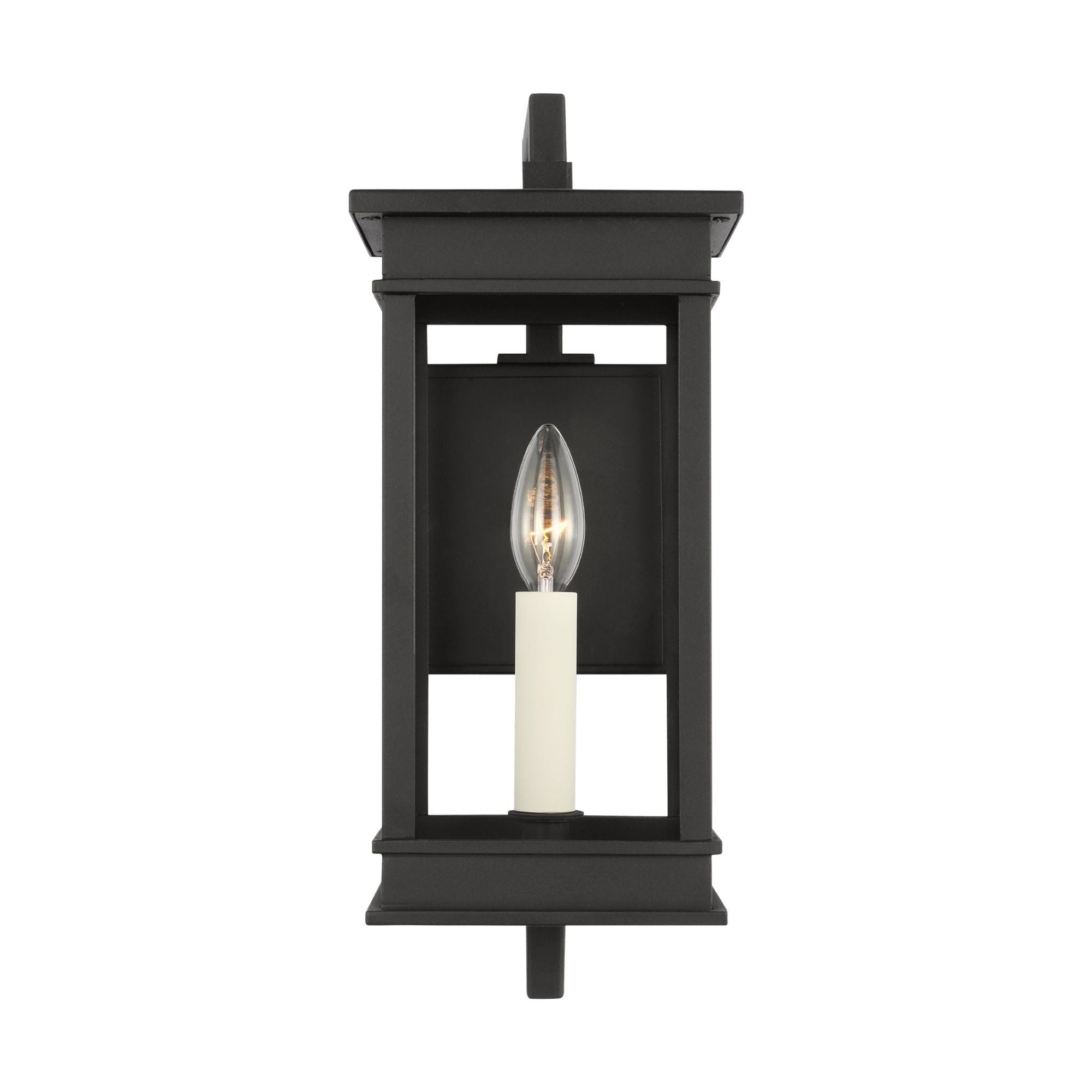 Chapman & Myers Cupertino Small Bracket Wall Lantern in Textured Black
