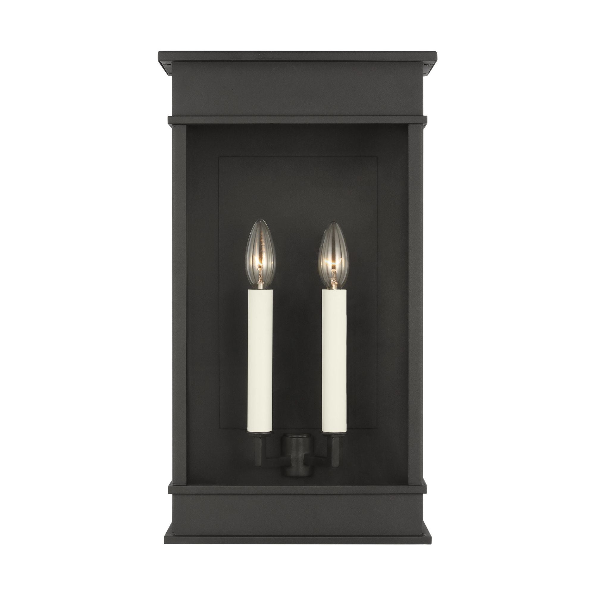 Chapman & Myers Cupertino Extra Large Wall Lantern in Textured Black
