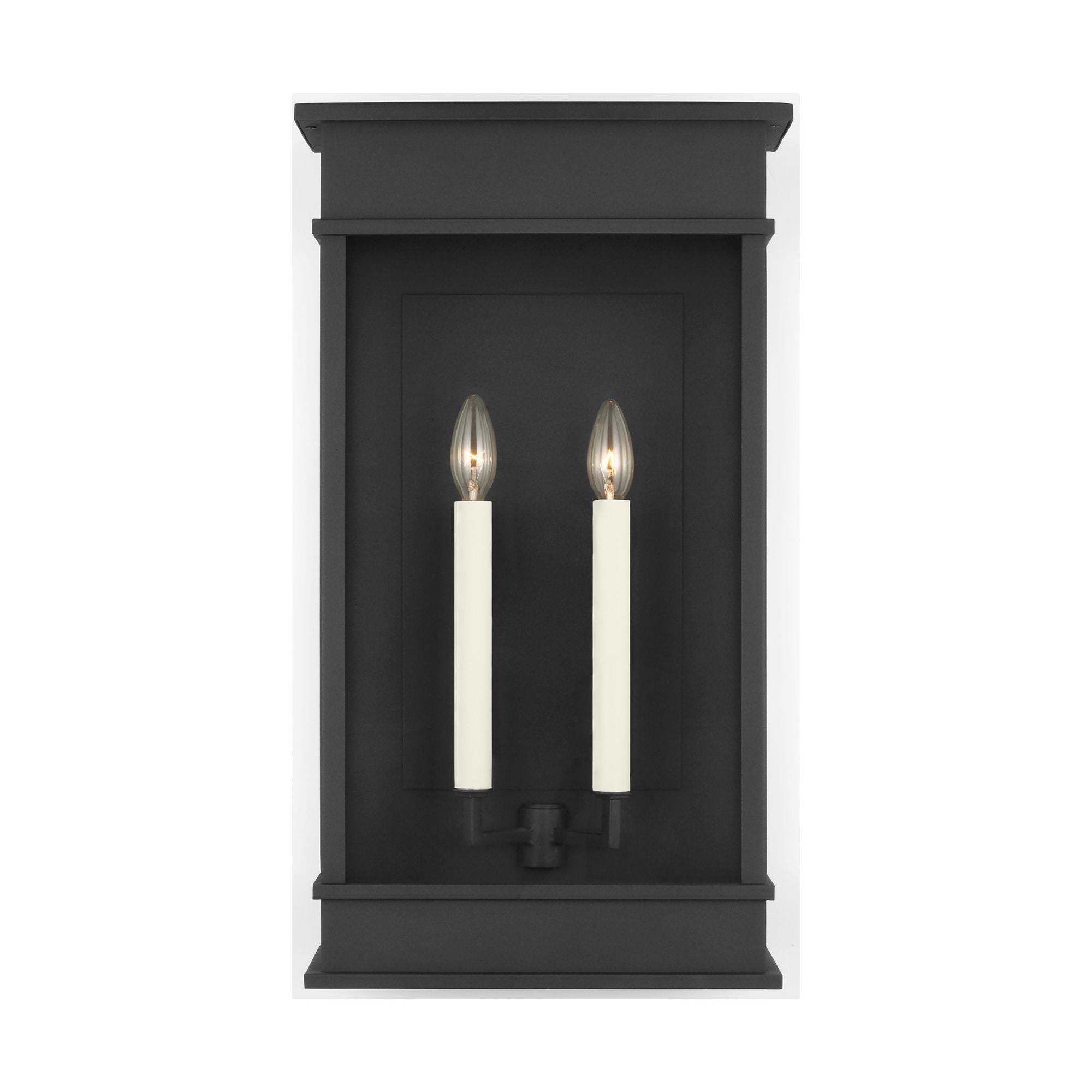 Chapman & Myers Cupertino Large Wall Lantern in Textured Black