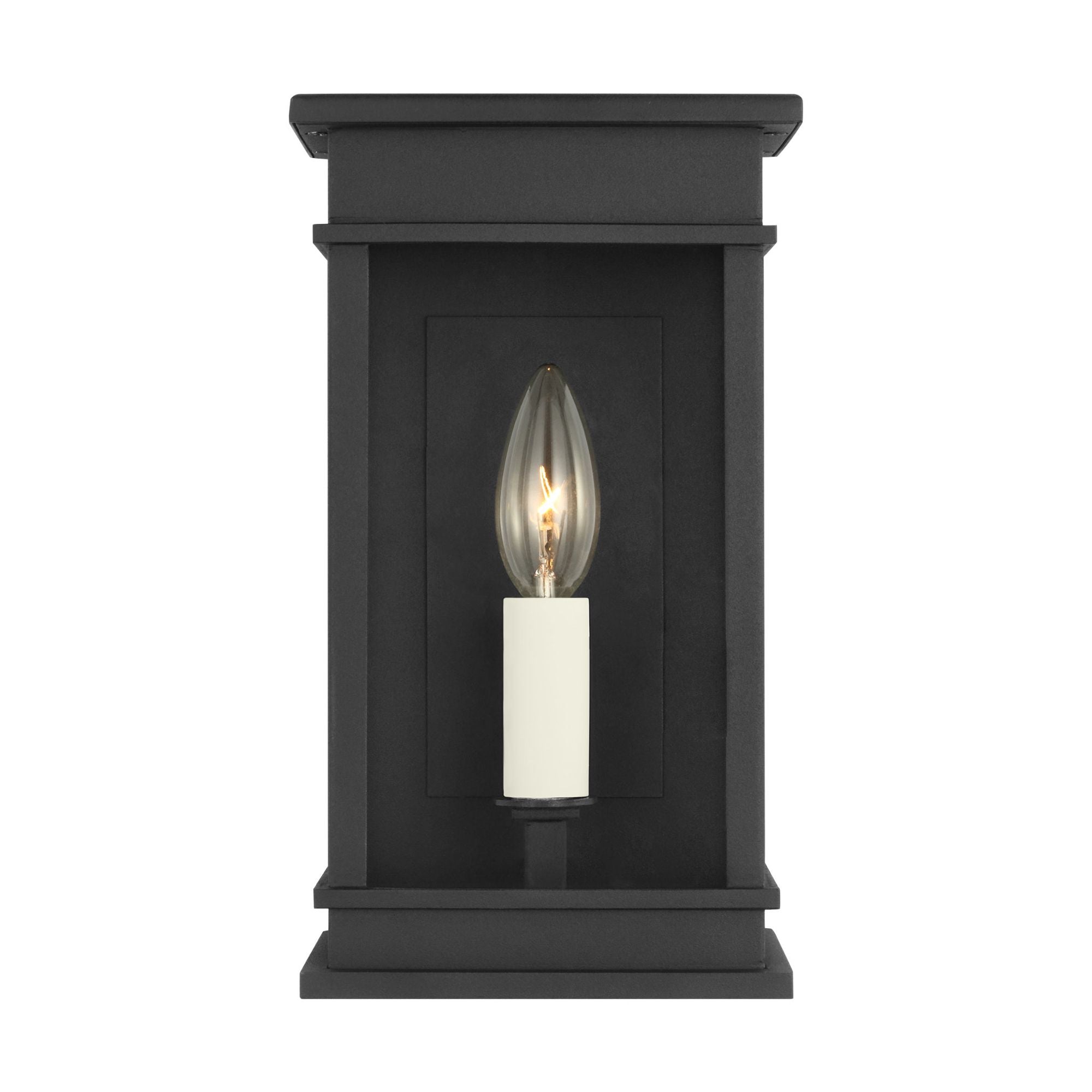Chapman & Myers Cupertino Medium Wall Lantern in Textured Black