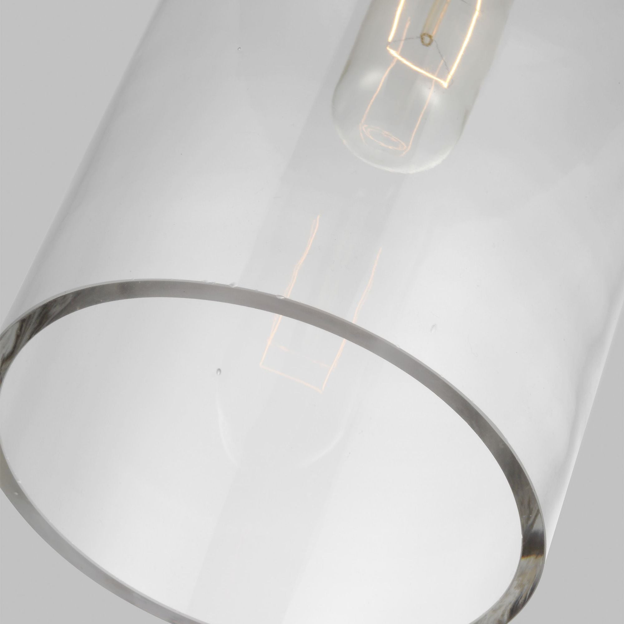 Chapman & Myers Garrett Medium Cylinder Pendant in Burnished Brass