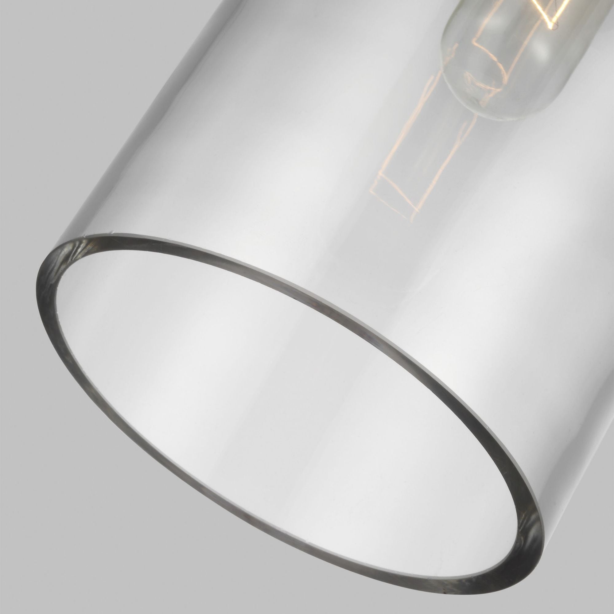 Chapman & Myers Garrett Medium Cylinder Pendant in Polished Nickel