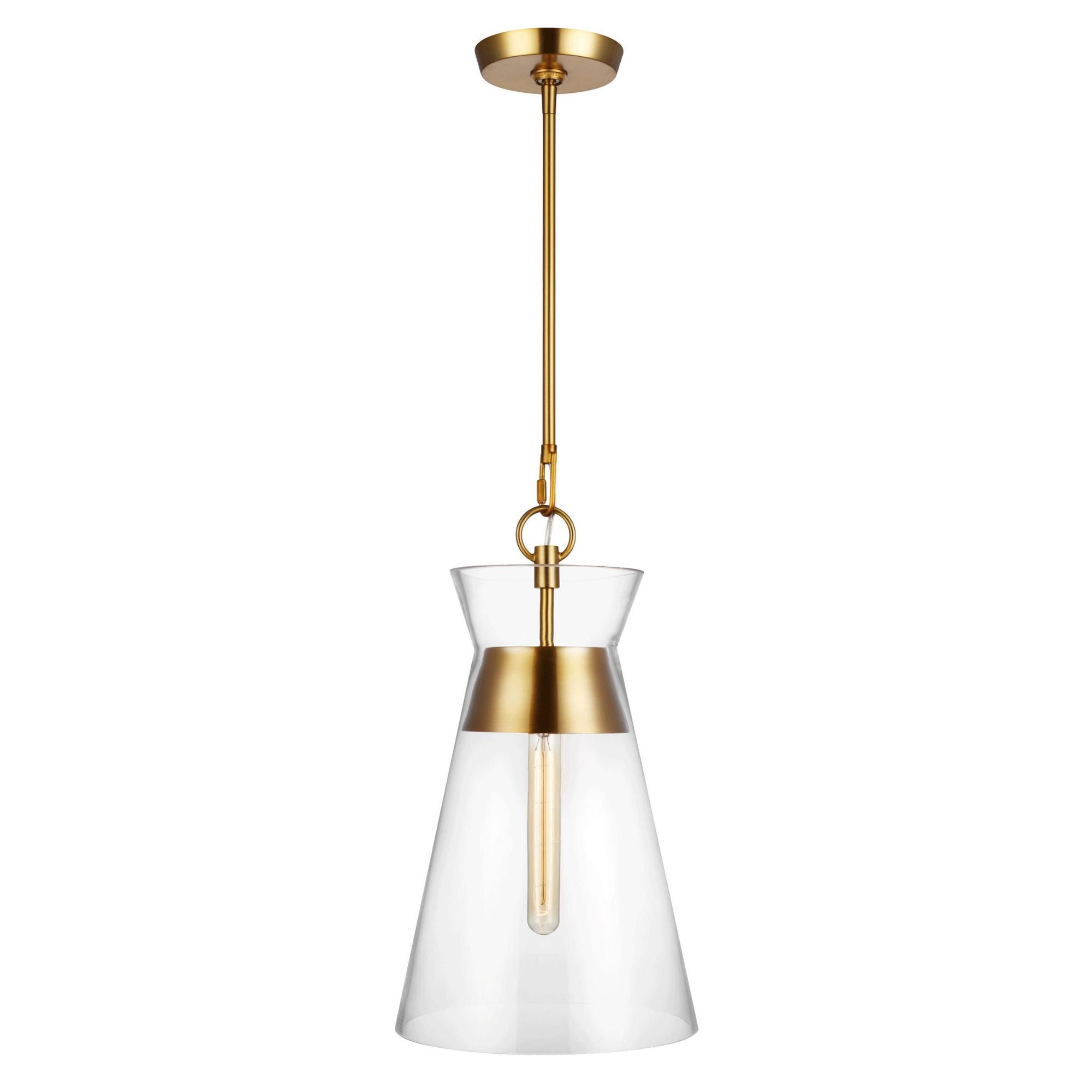Chapman & Myers Atlantic Narrow Pendant in Burnished Brass