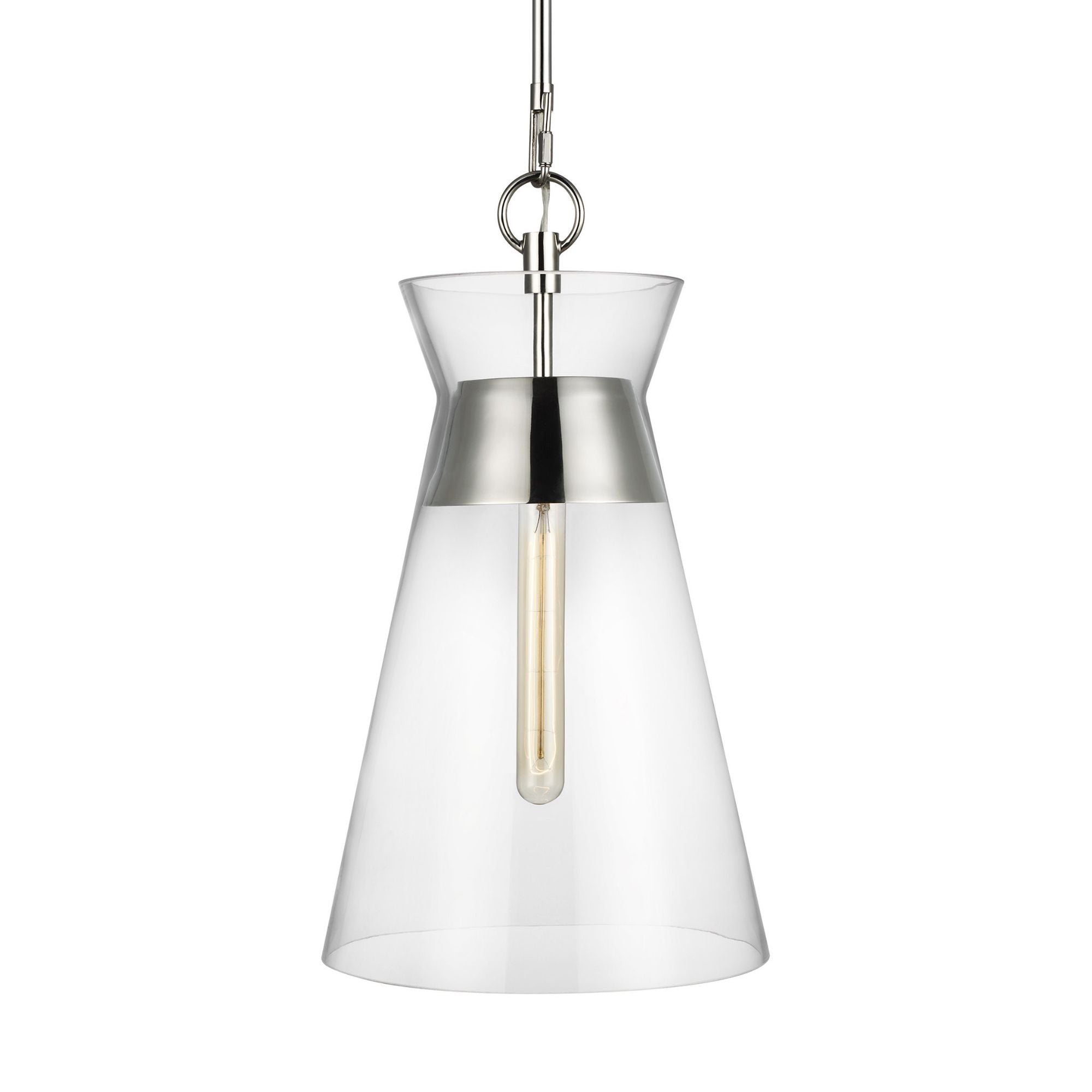 Chapman & Myers Atlantic Narrow Pendant in Polished Nickel
