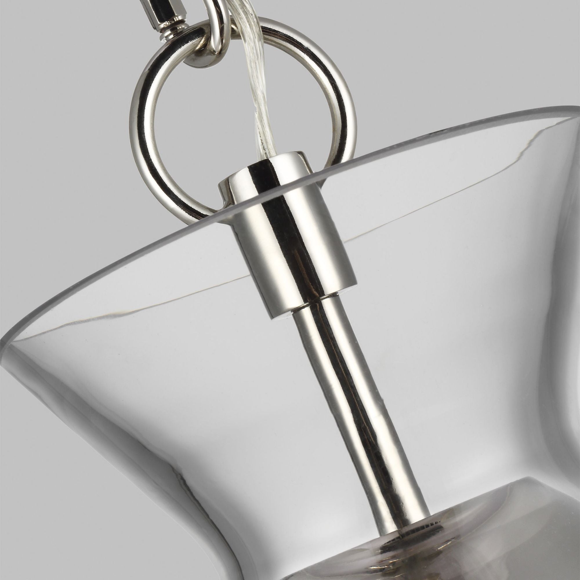 Chapman & Myers Atlantic Wide Pendant in Polished Nickel