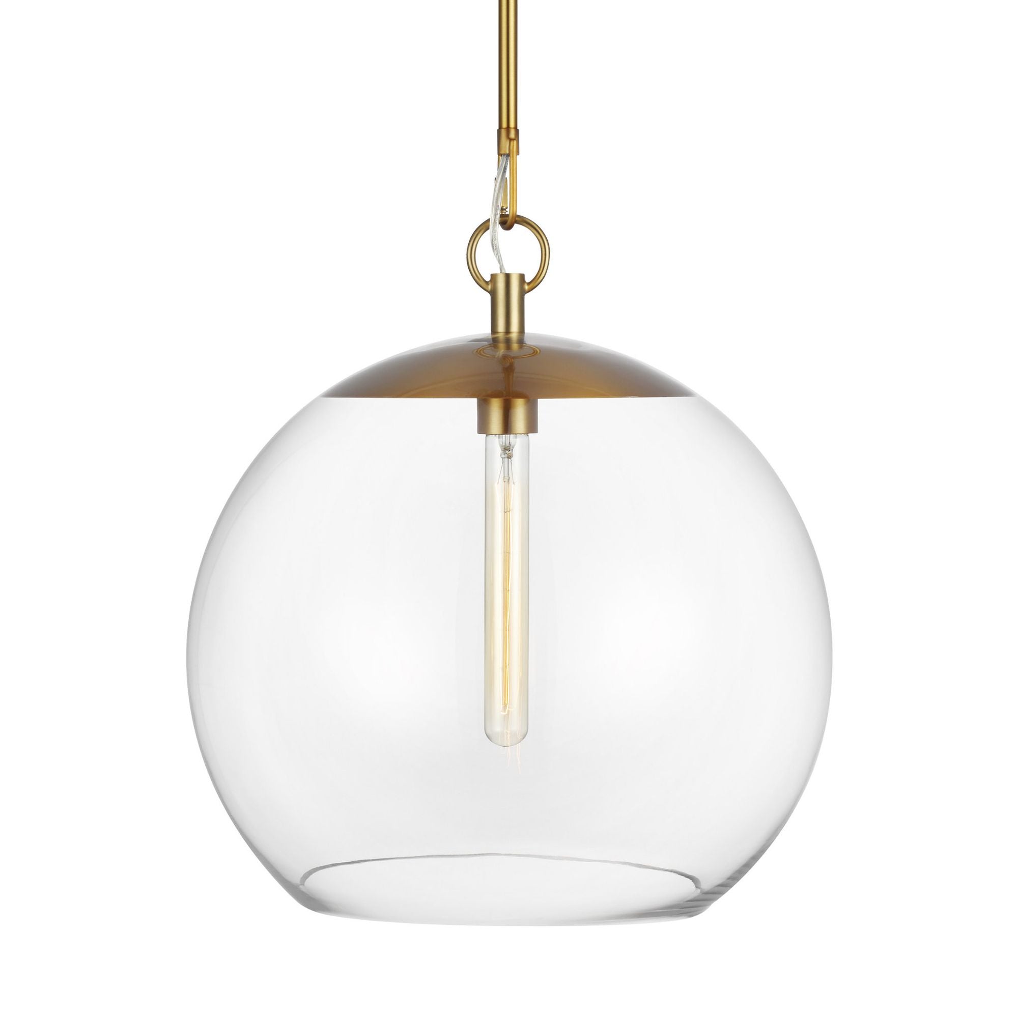 Chapman & Myers Atlantic Round Pendant in Burnished Brass