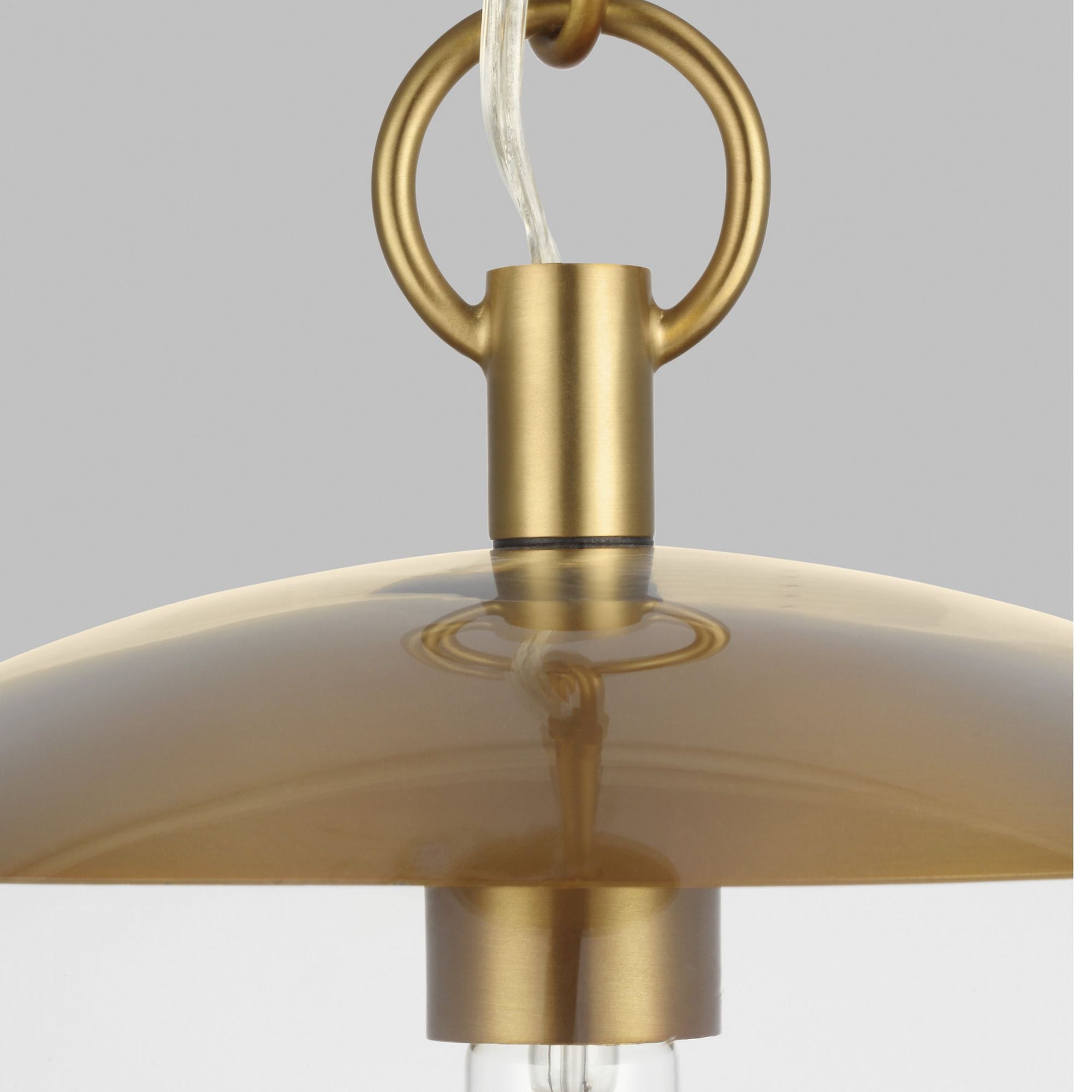 Chapman & Myers Atlantic Round Pendant in Burnished Brass