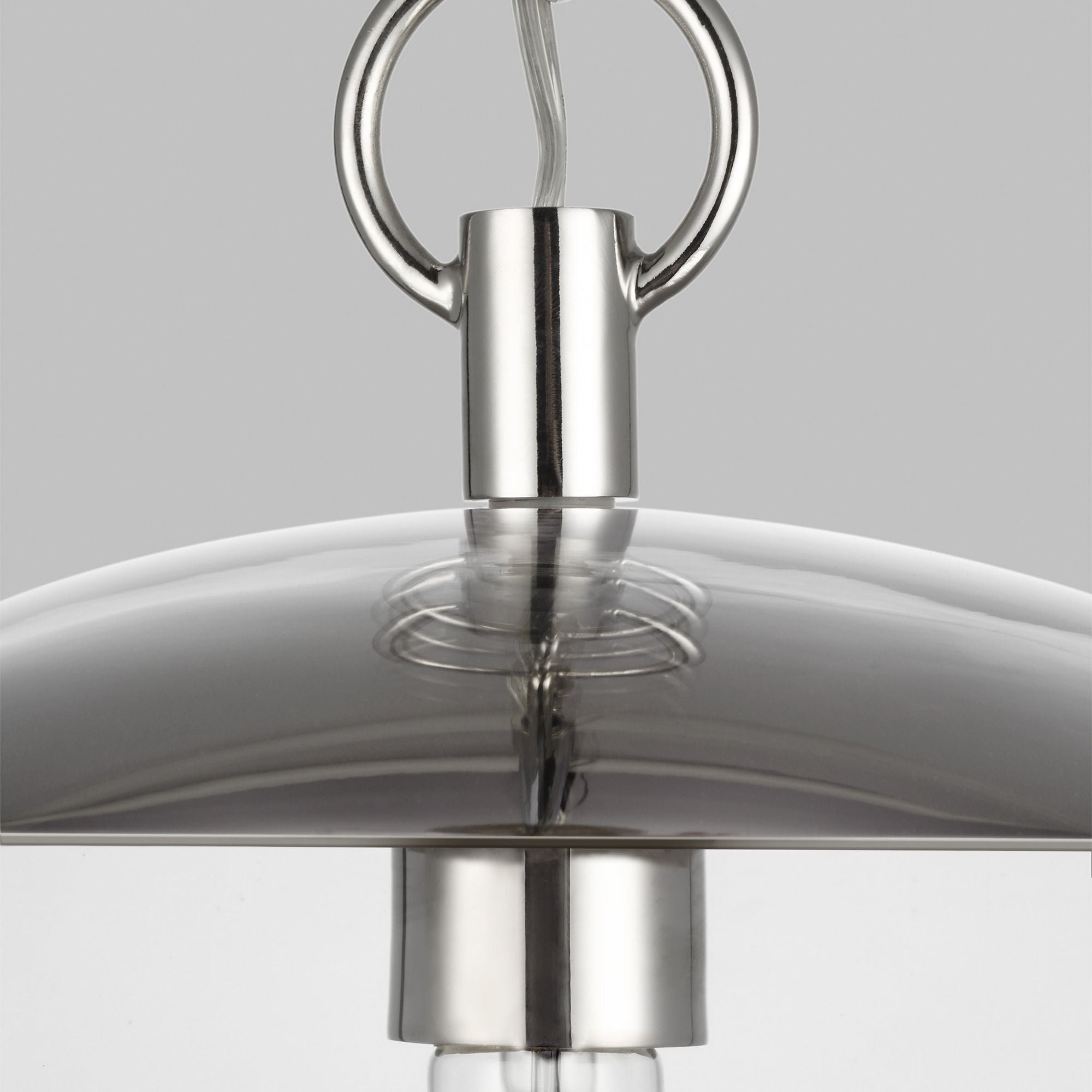 Chapman & Myers Atlantic Round Pendant in Polished Nickel