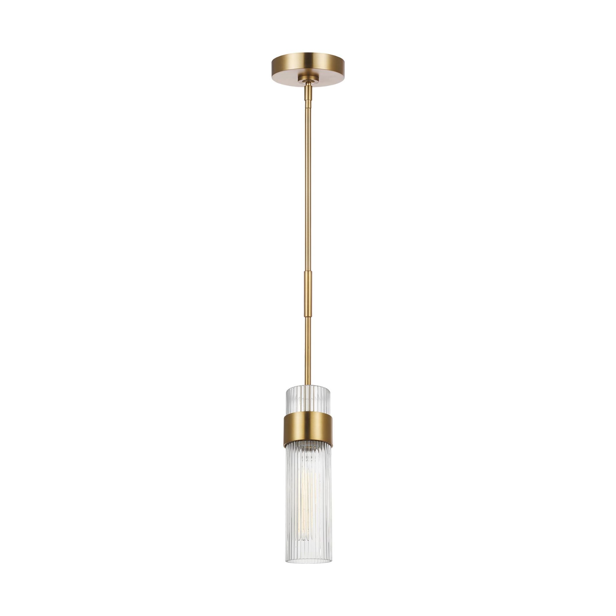 Chapman & Myers Geneva Medium Pendant in Burnished Brass